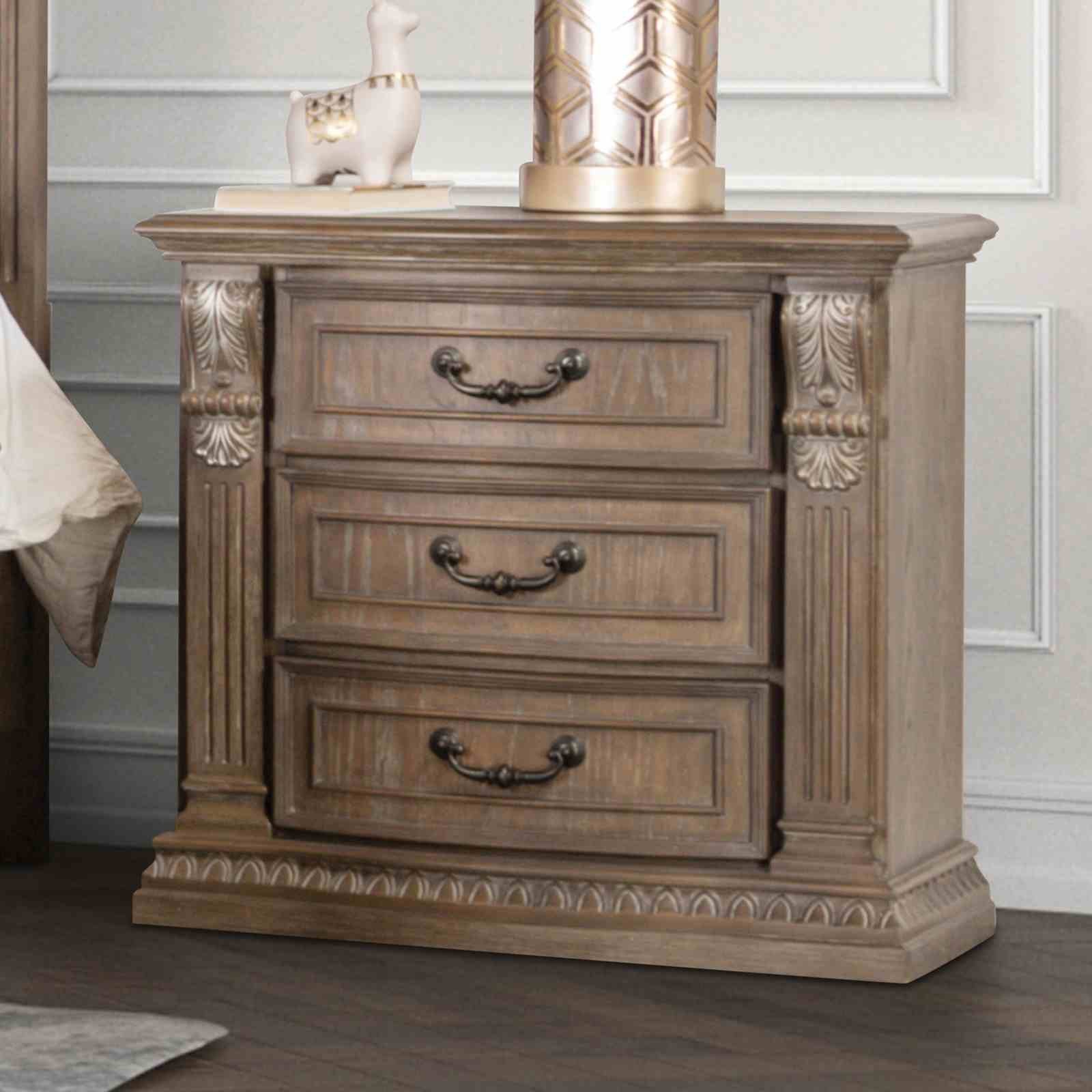 Sevenoaks Nightstand, Weathered Oak