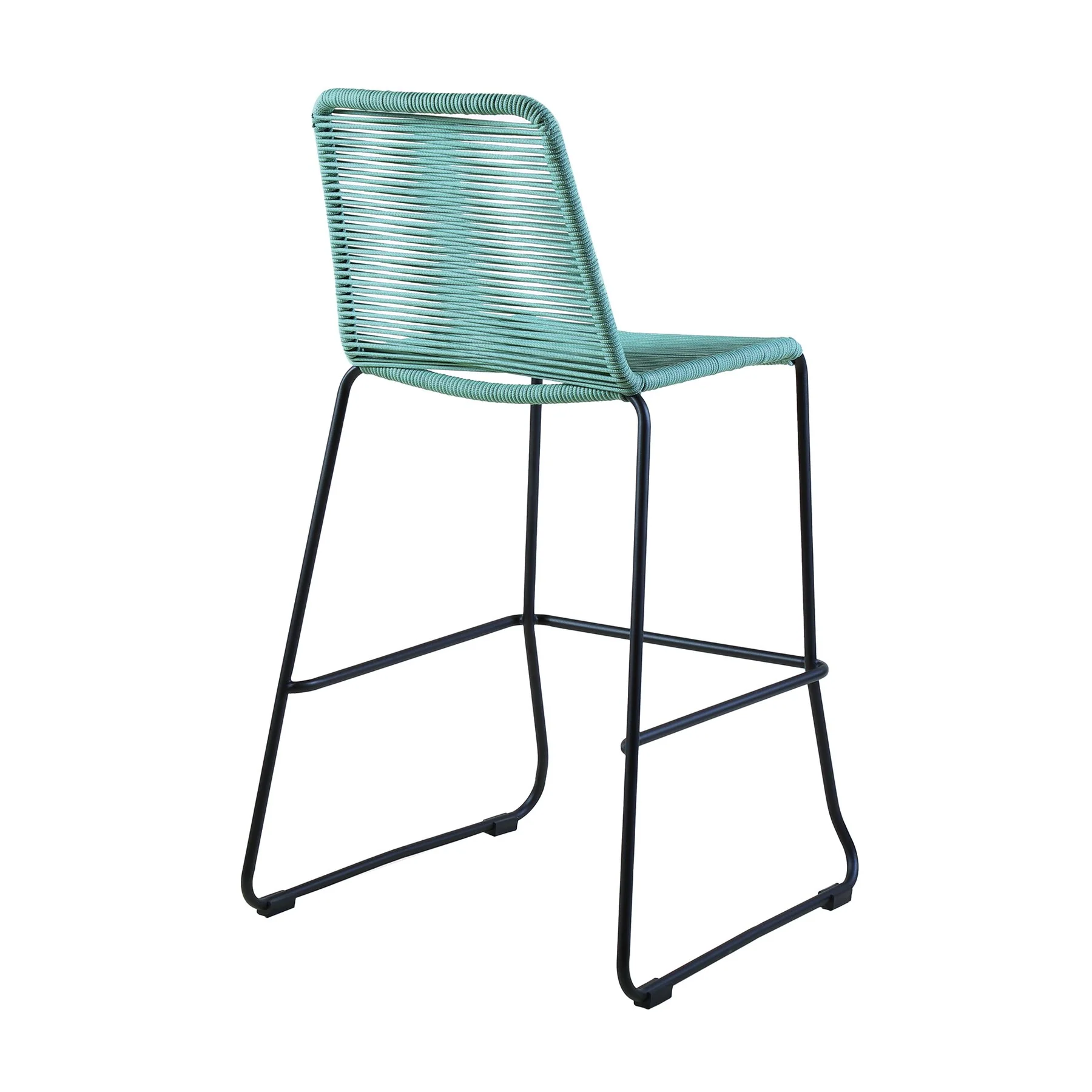 Shasta 26" Outdoor Metal and Wasabi Rope Stackable Counter Stool - Set of 2 - Image 4