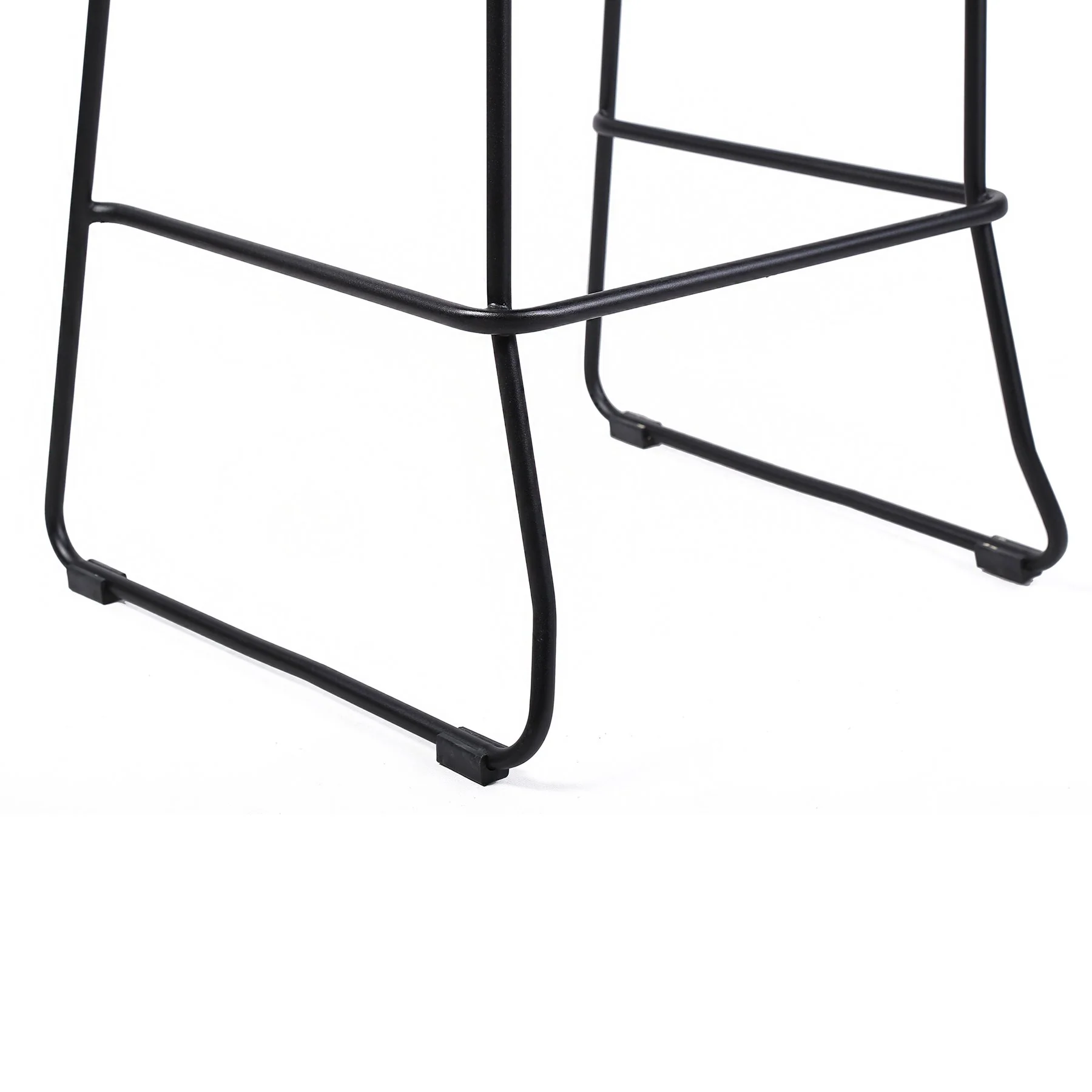 Shasta 30" Outdoor Metal and Gray Rope Stackable Barstool - Image 7