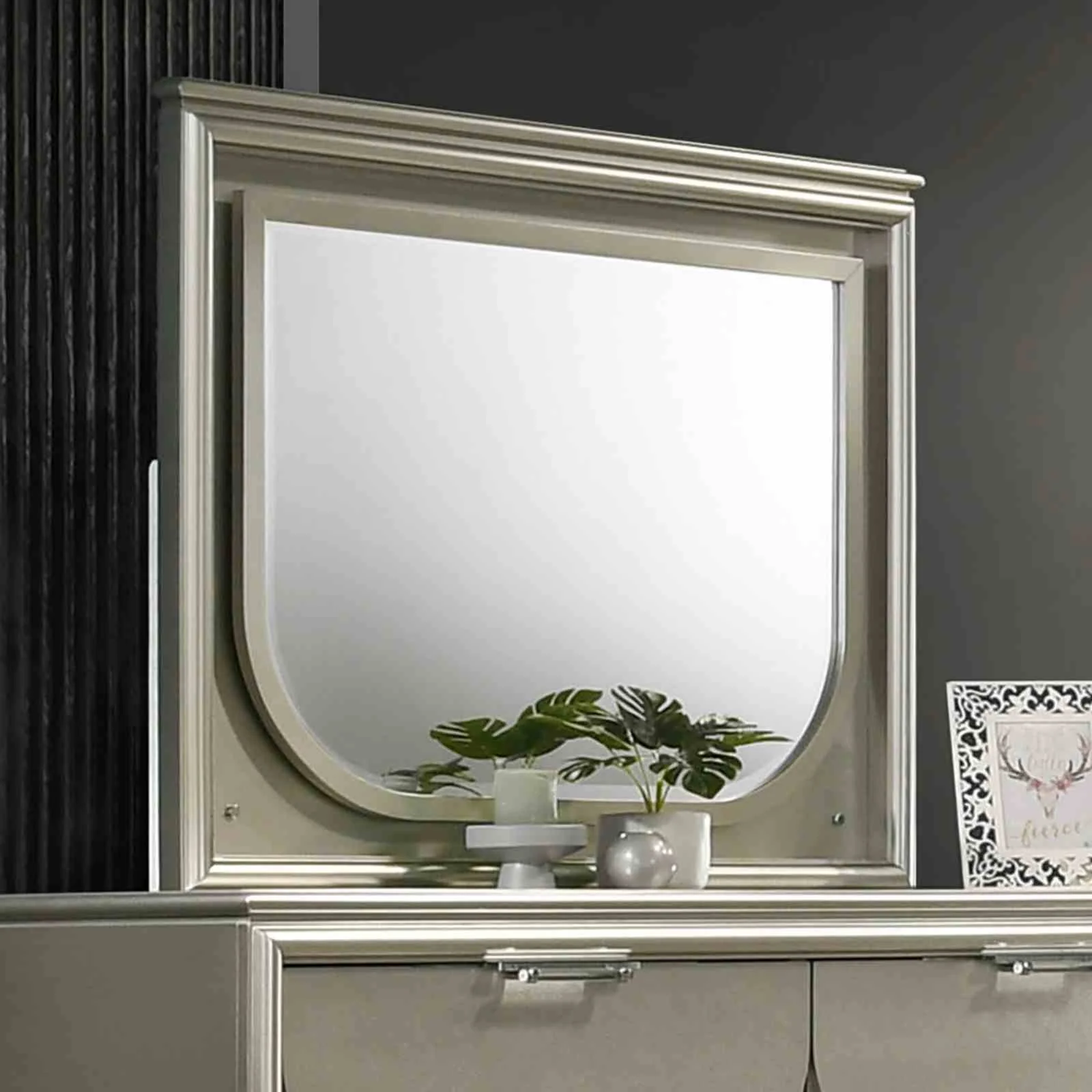 Sheridan Mirror w/ LED, Silver