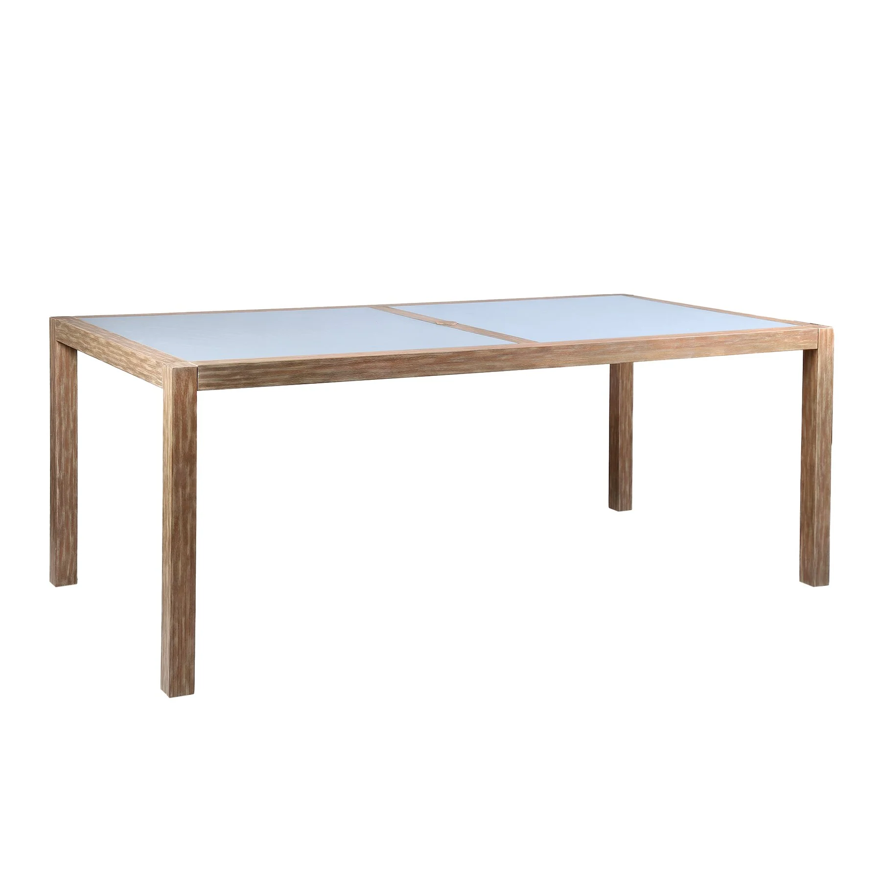 Sienna and Madsen 5 Piece Outdoor Eucalyptus Dining Set with Gray Teak Finish - Image 6