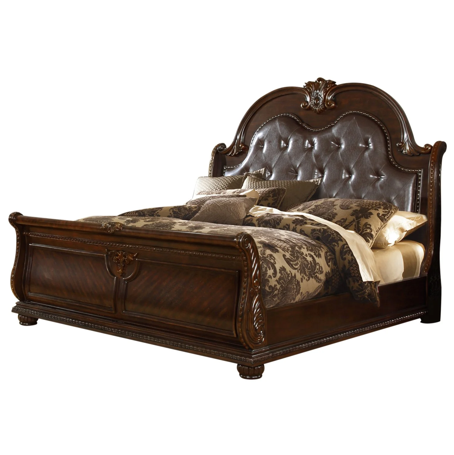 Sierra 4 Pc Queen Bed Gray - Image 3