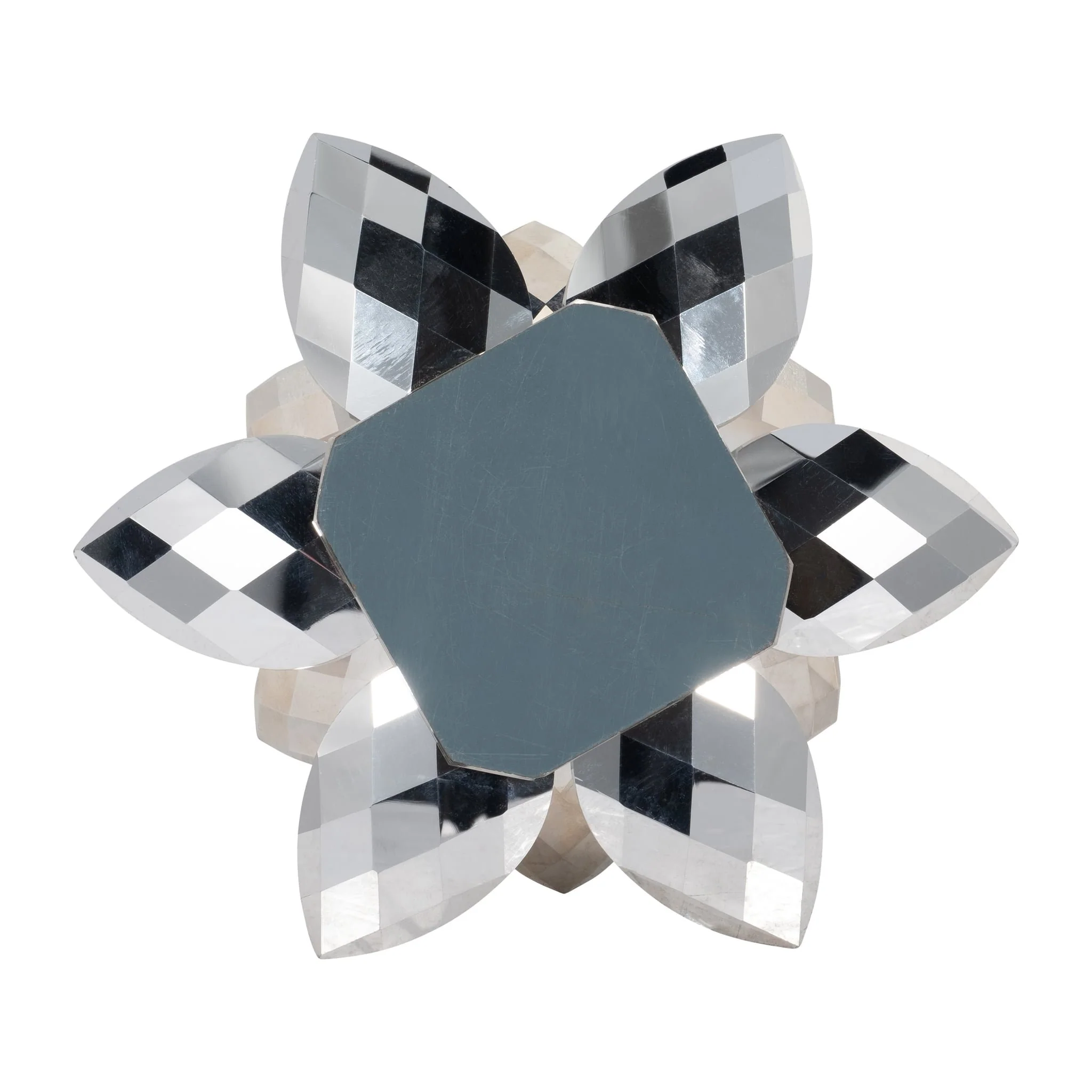 Silver Crystal Lotus Candle Holder 8 - Image 6