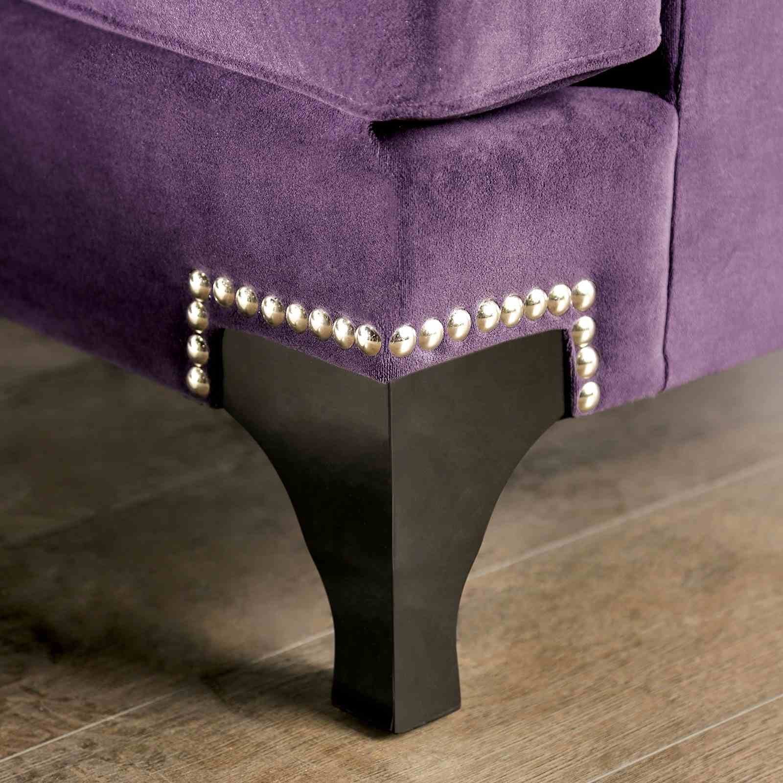 Sisseton Loveseat, Purple - Image 4