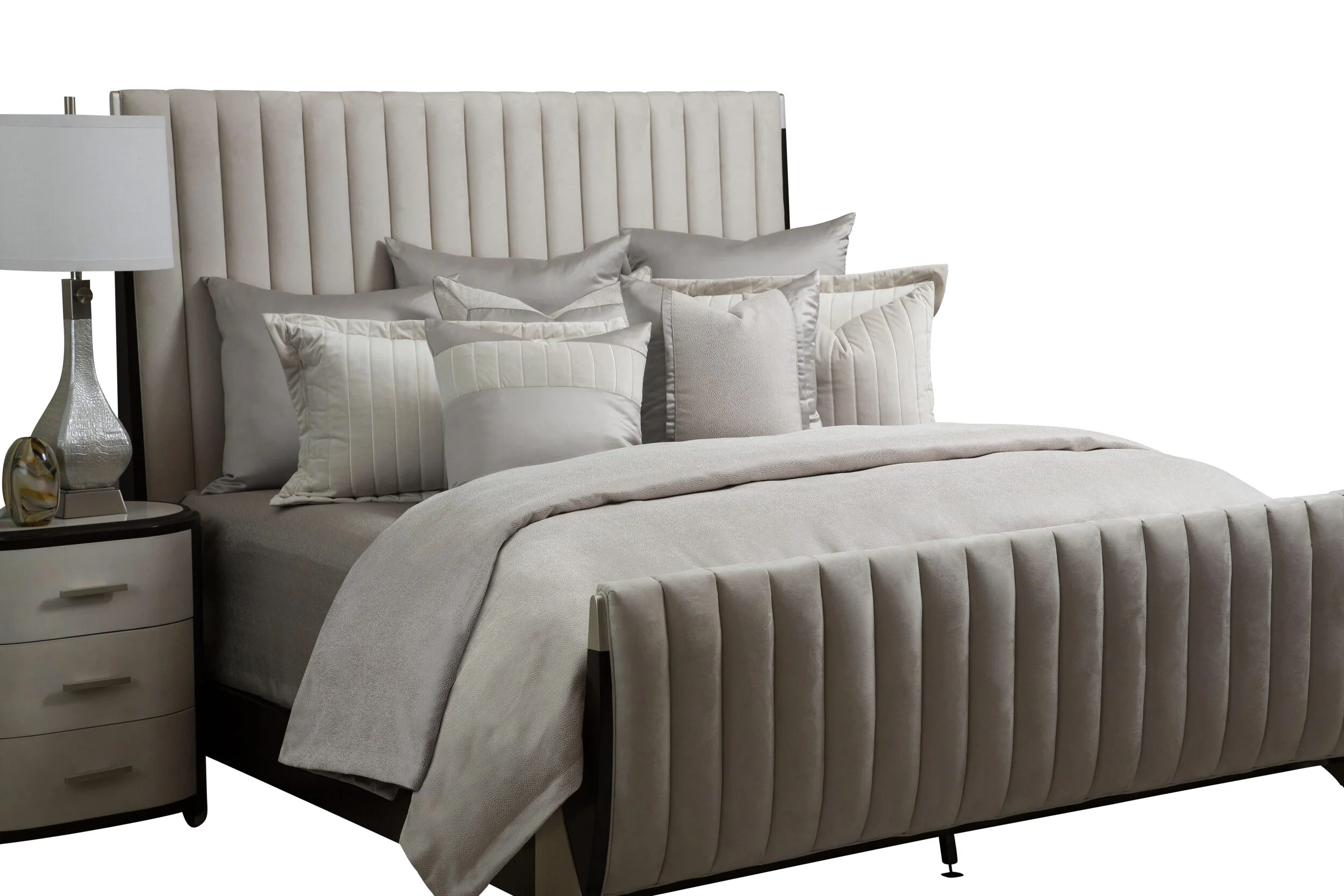 Skylar 9-Piece Queen Comforter Set - Champagne - Image 2