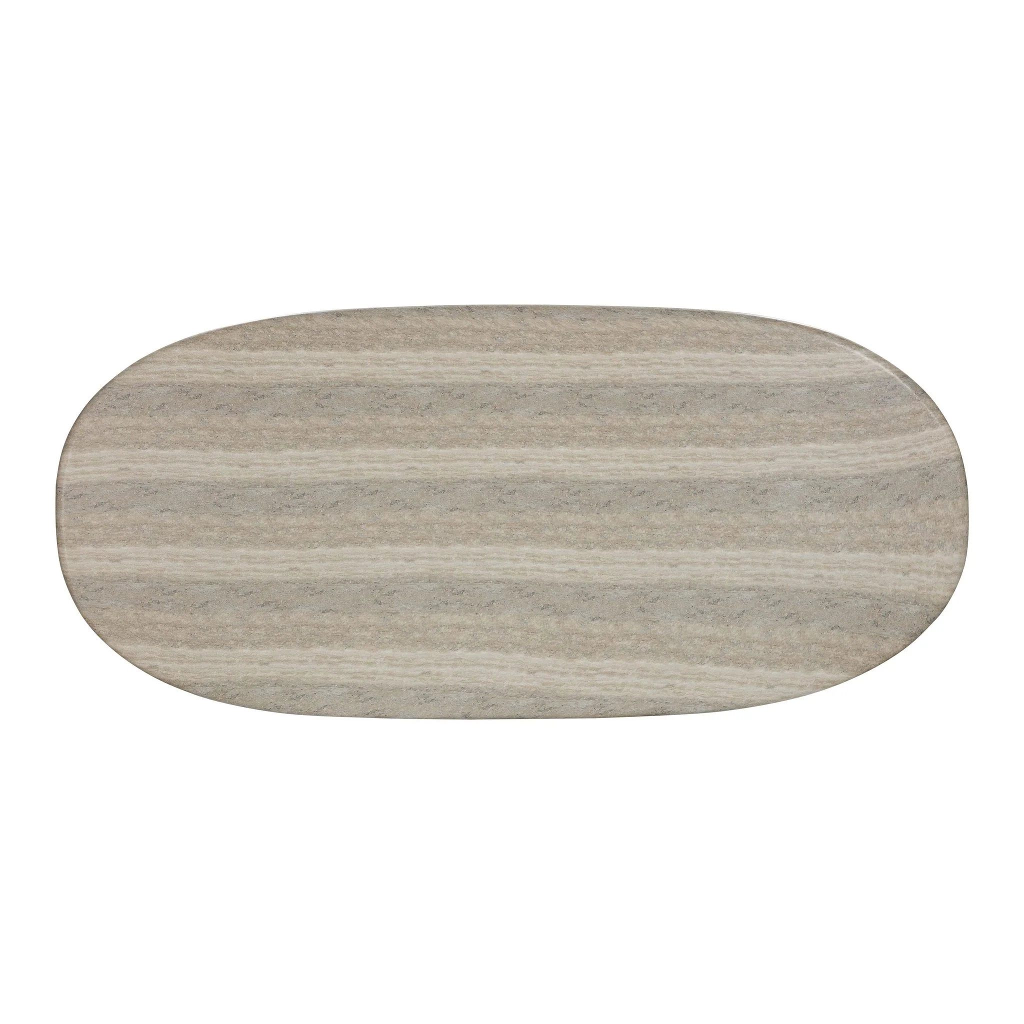 Smooch Faux Travertine Indoor / Outdoor Pedestal Dining Table - Image 6