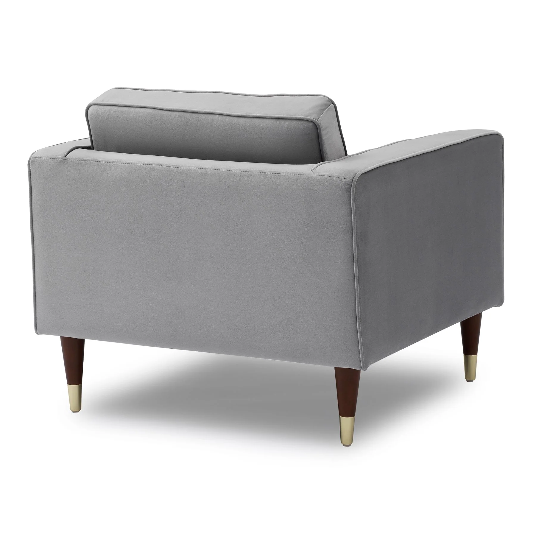 Somerset Gray Velvet Mid Century Modern Club Chair - Image 3