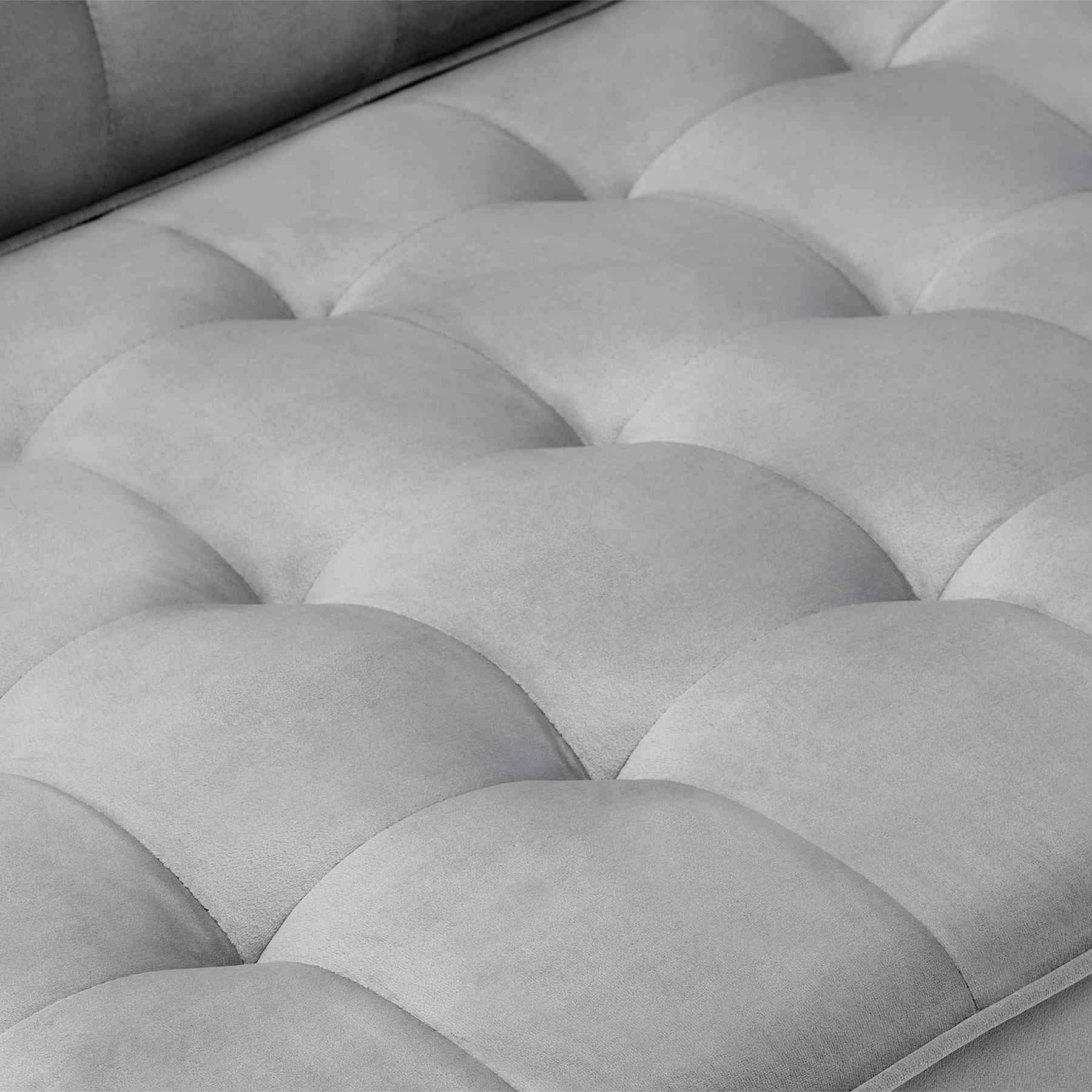 Somerset Gray Velvet Mid Century Modern Sofa - Image 4