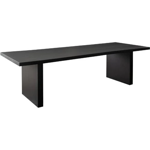 Sonoma 110" Wood Dining Table in Black Finish