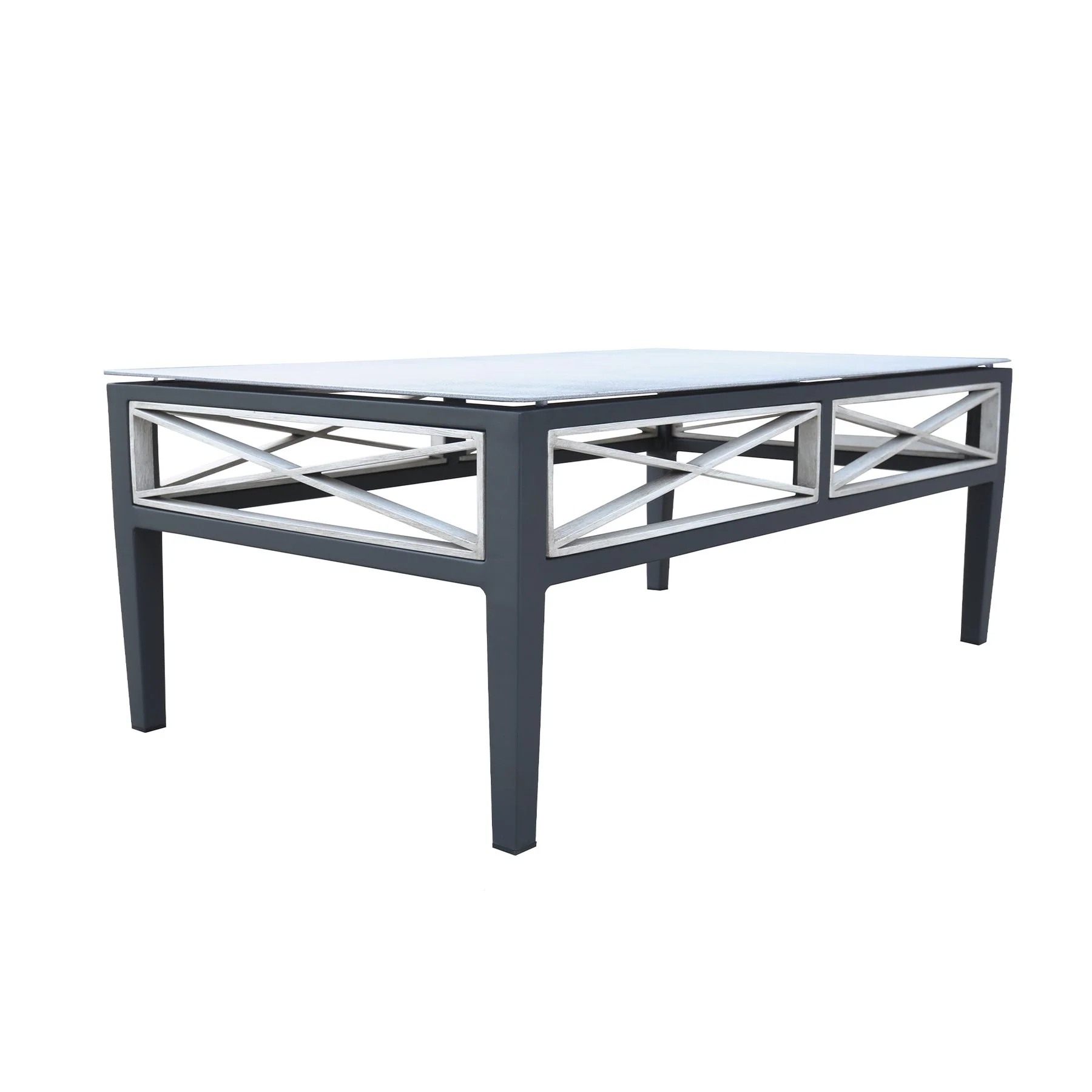 Sonoma Outdoor 4 piece Set in Dark Gray Finish and Charcoal Cushions - Image 7