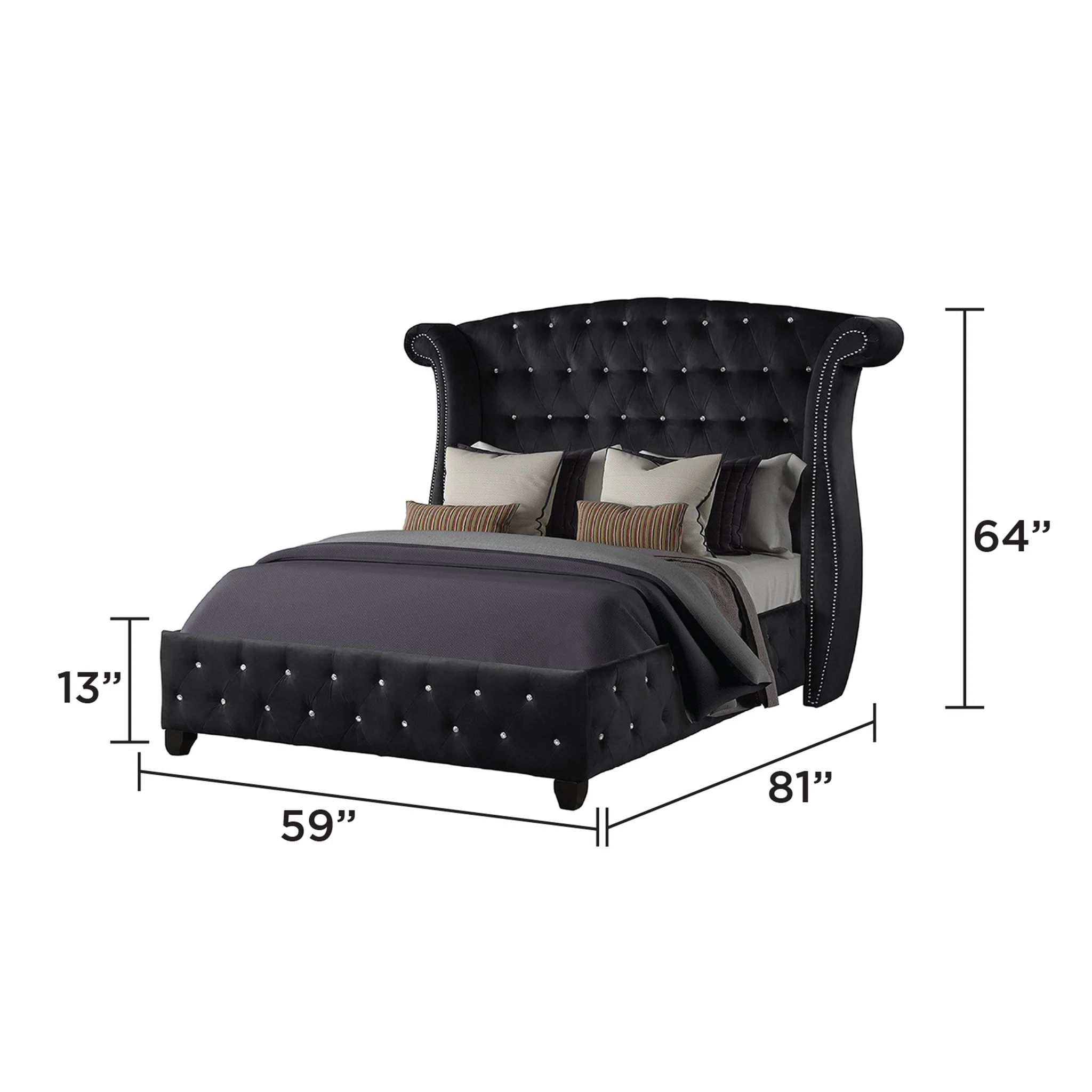 Sophia Full Bed Black - Image 4