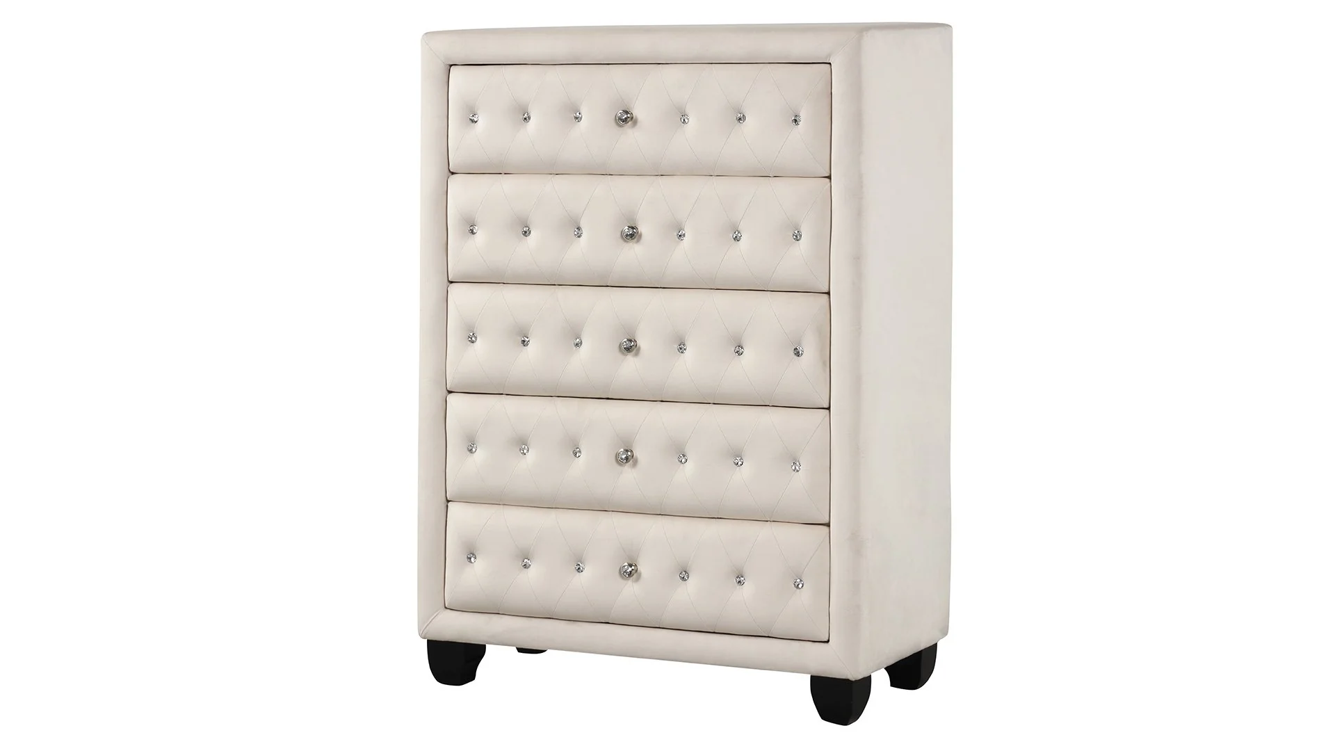 Sophia King Bed 5 Cream - Image 16
