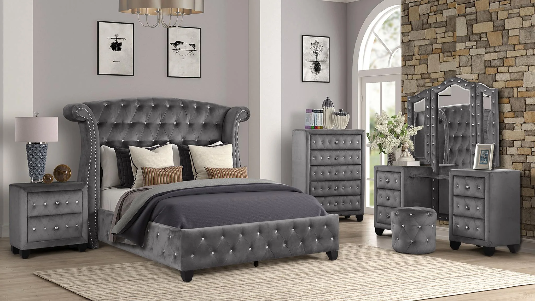 Sophia King Vanity 5 Grey