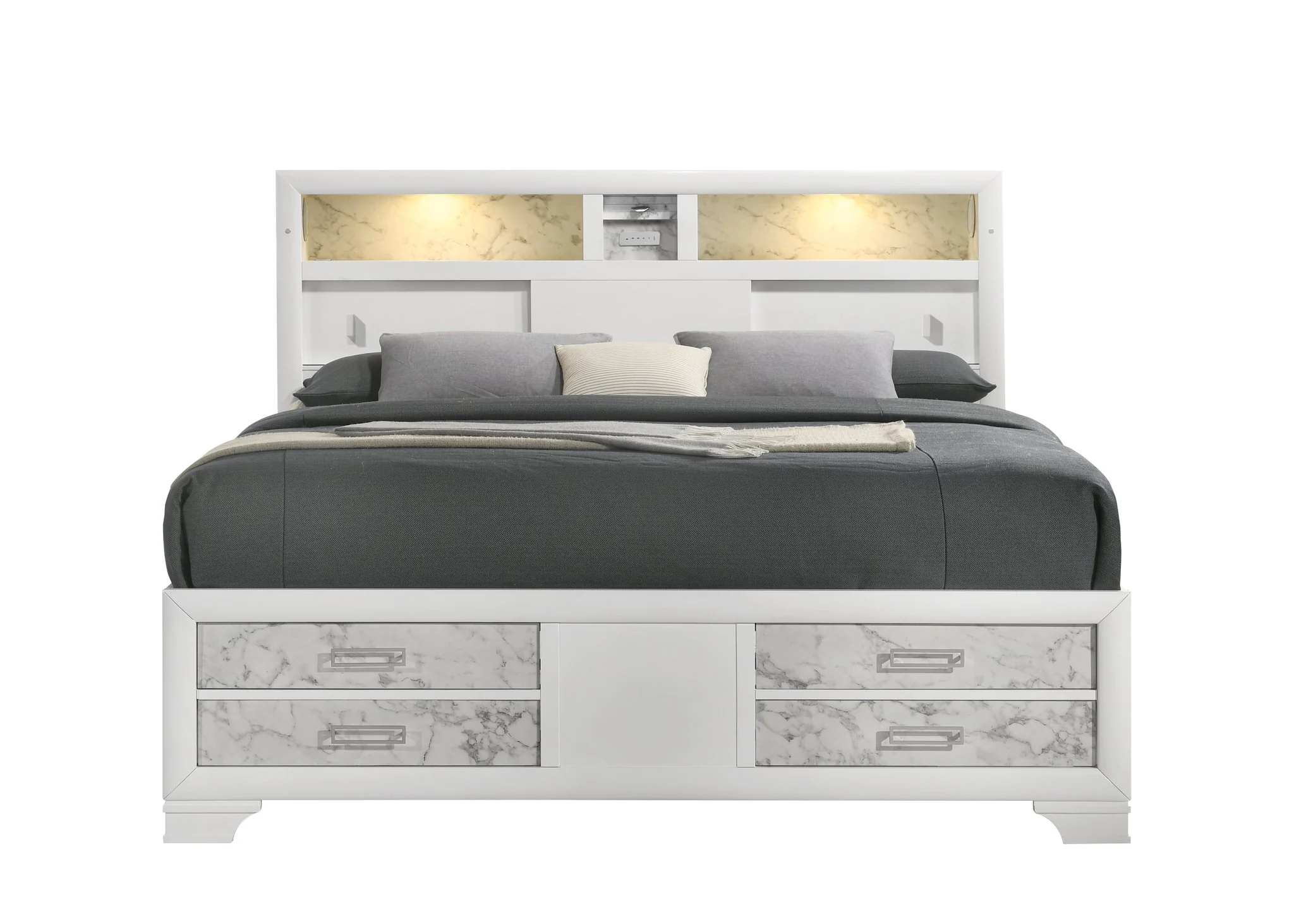 Soul Queen Bed White