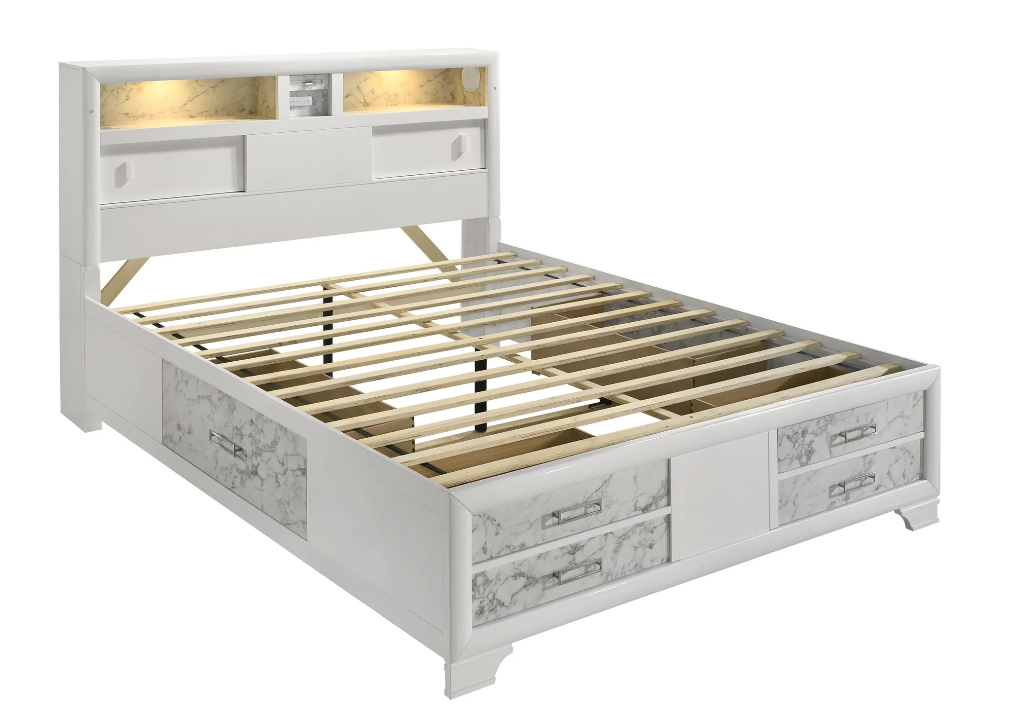 Soul Queen Bed White - Image 5