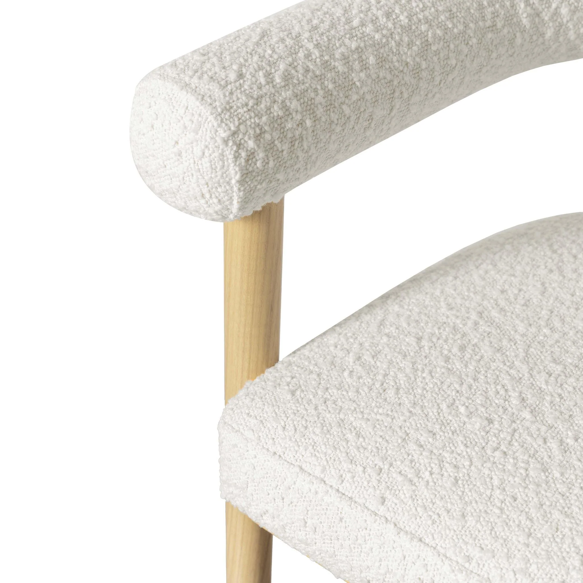 Spara Cream Performance Boucle Counter Stool - Image 5