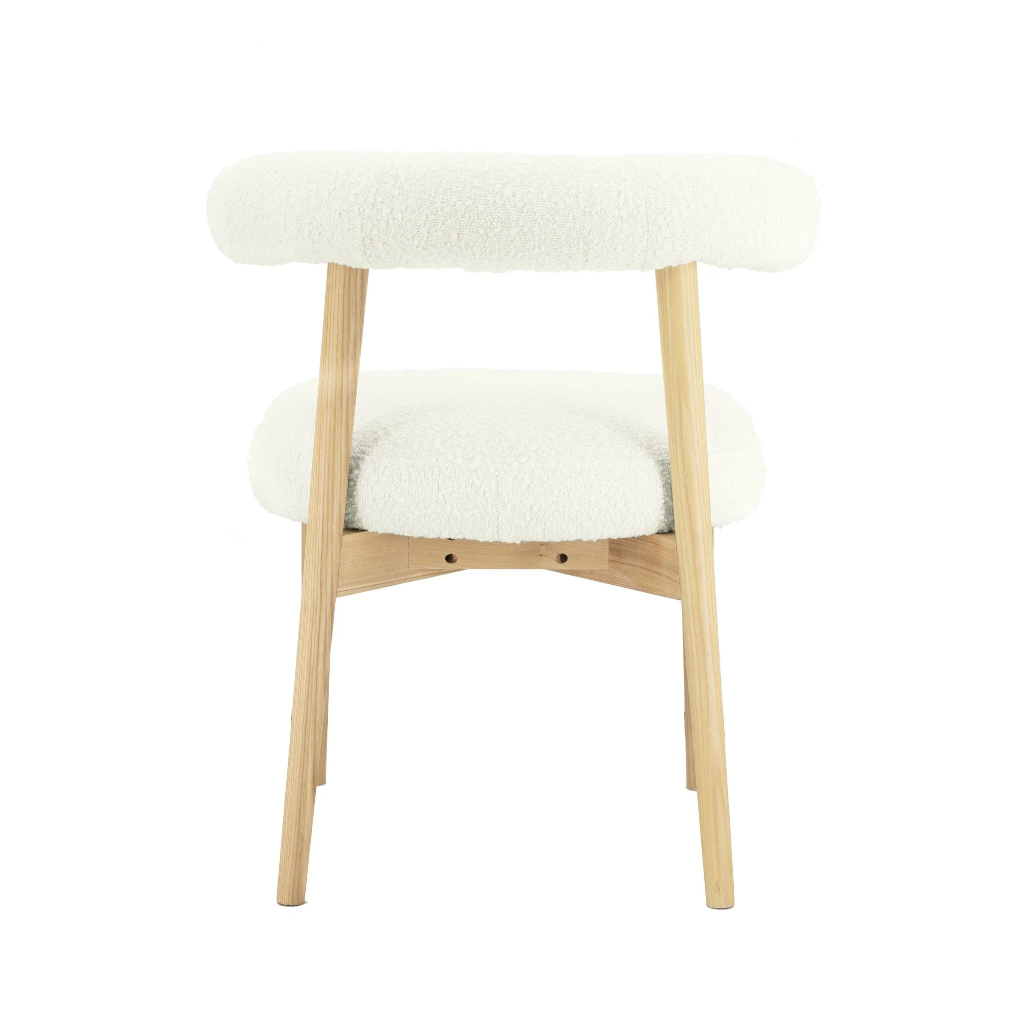 Spara Cream Performance Boucle Side Chair - Image 3