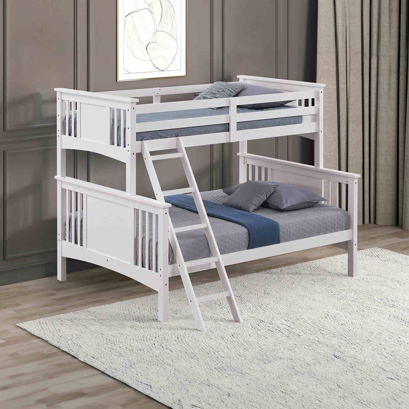 Spring Creek Twin/Full Bunk Bed, White