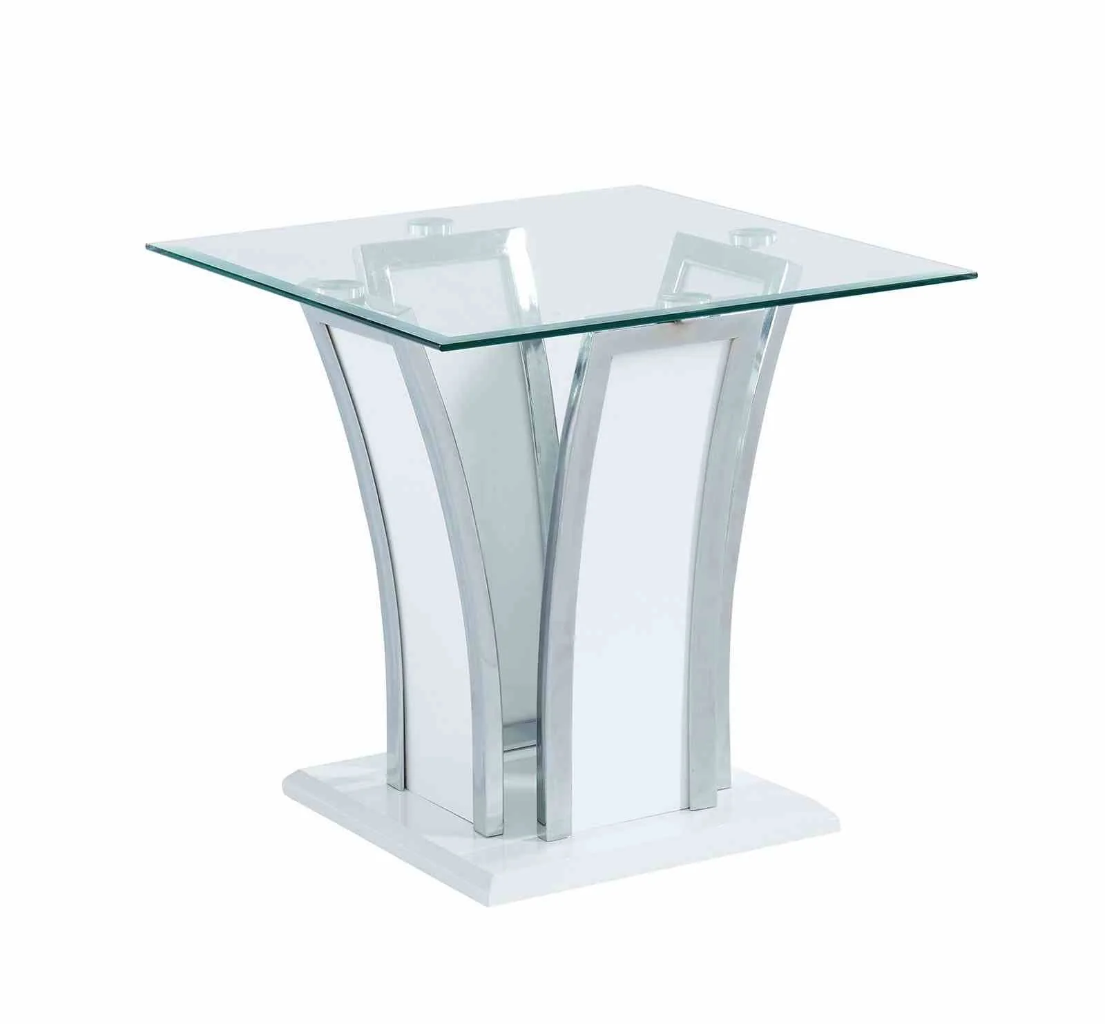 Staten End Table, White