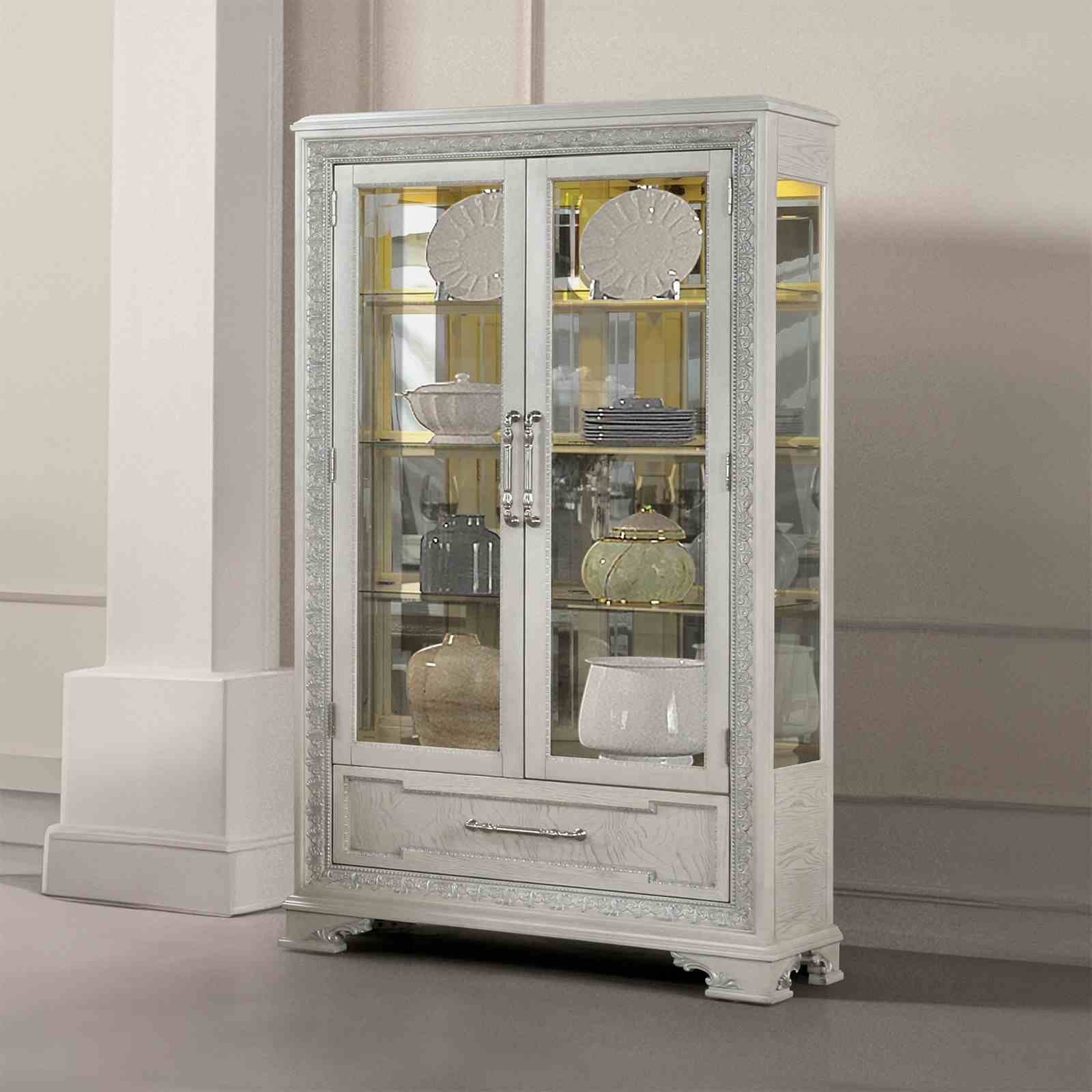 Stella Mia Curio Cabinet, Ivory