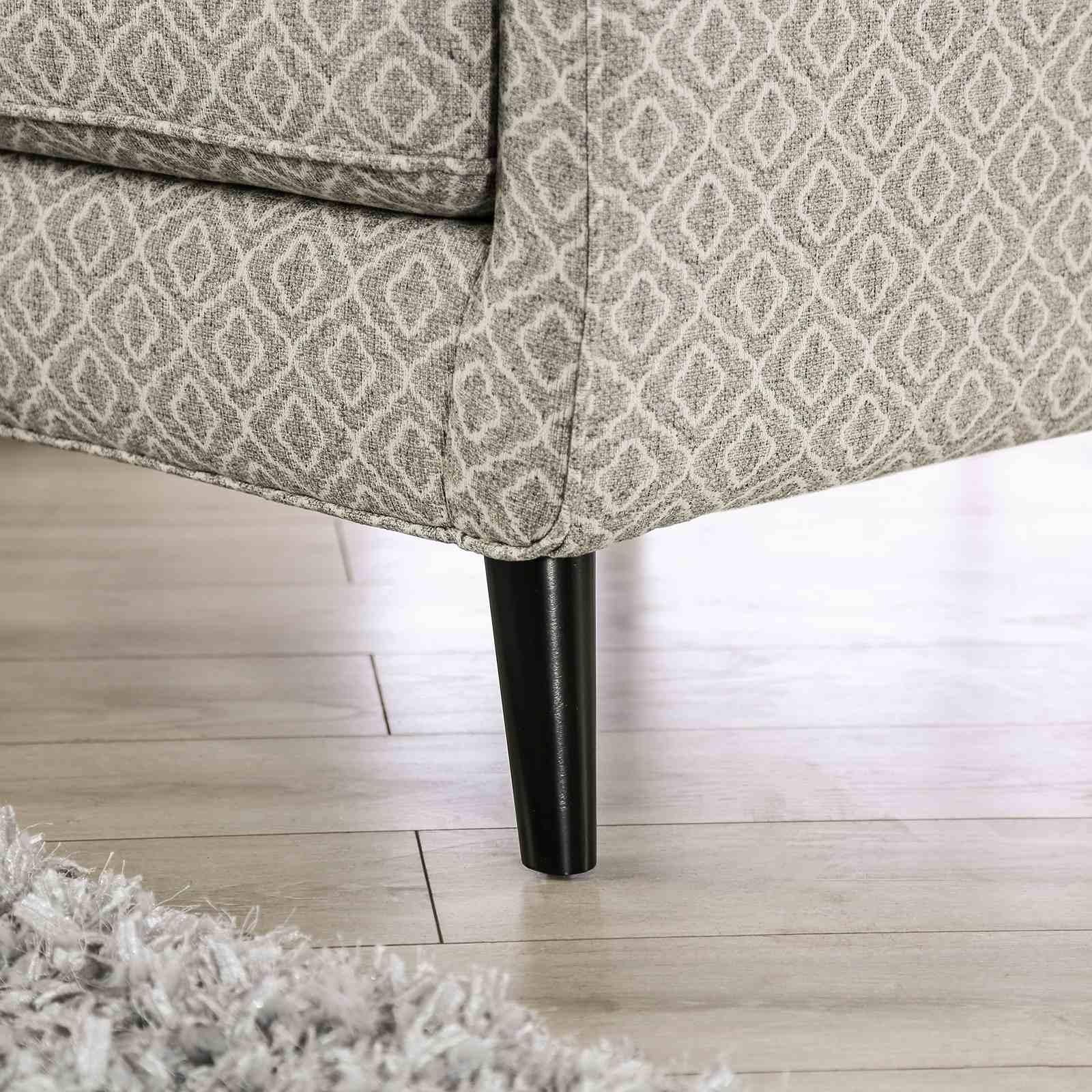 Stephney Accent Chair, Gray/Gold - Image 4