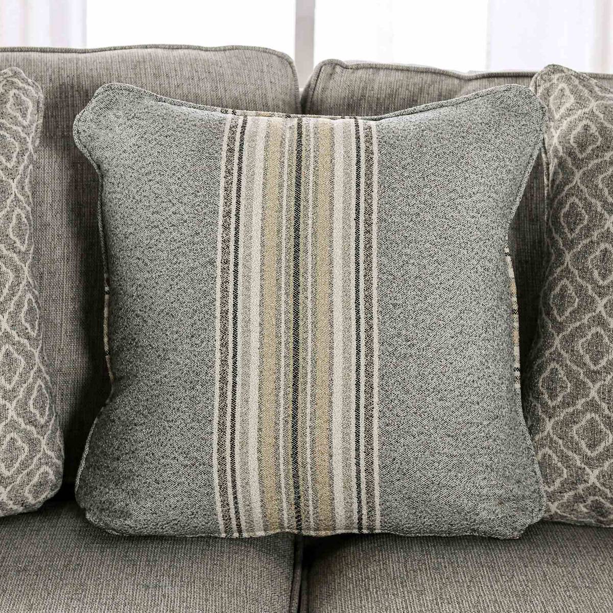 Stephney Loveseat, Gray/Gold - Image 5