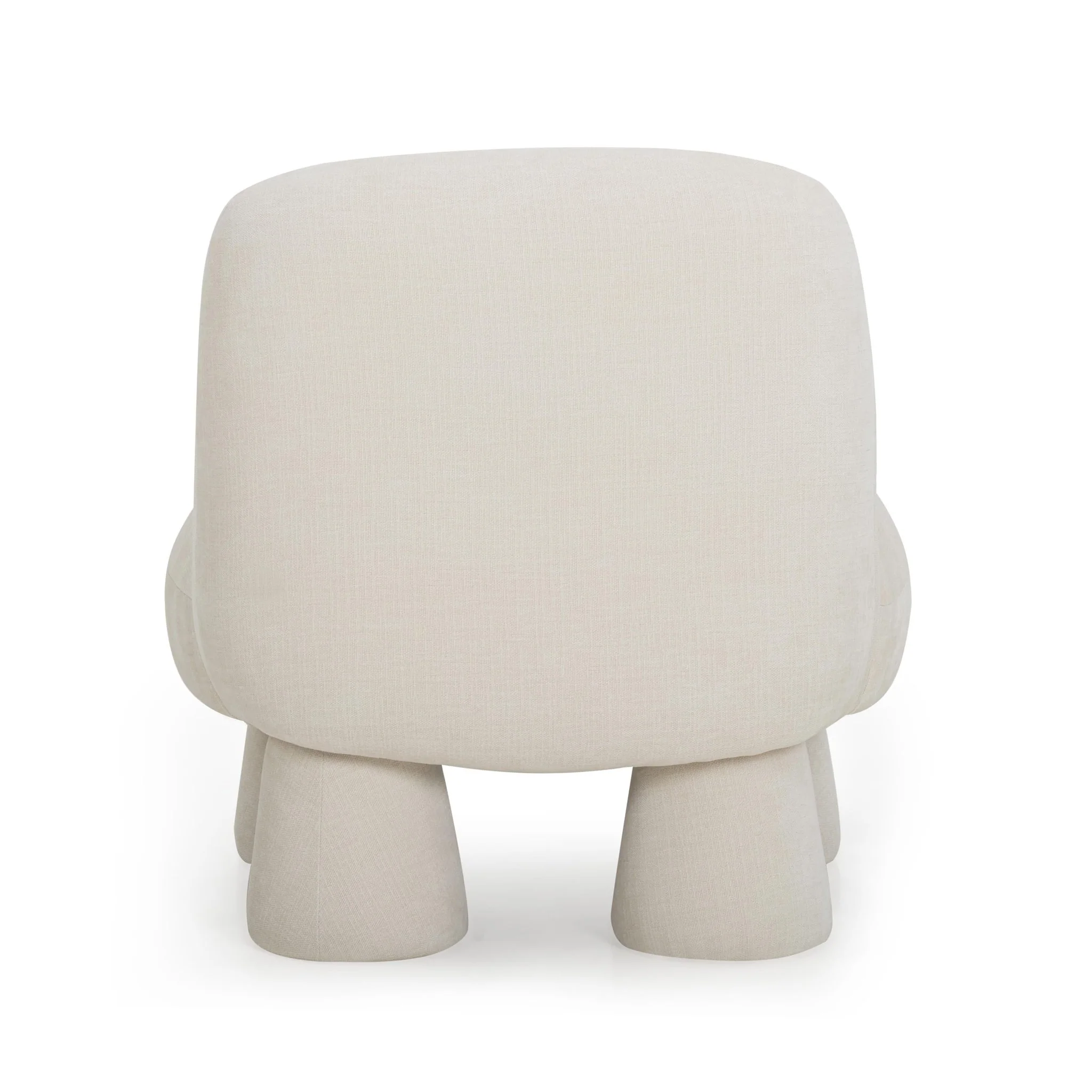 Stomp Cream Upcycled Chenille Accent Chair - Image 4