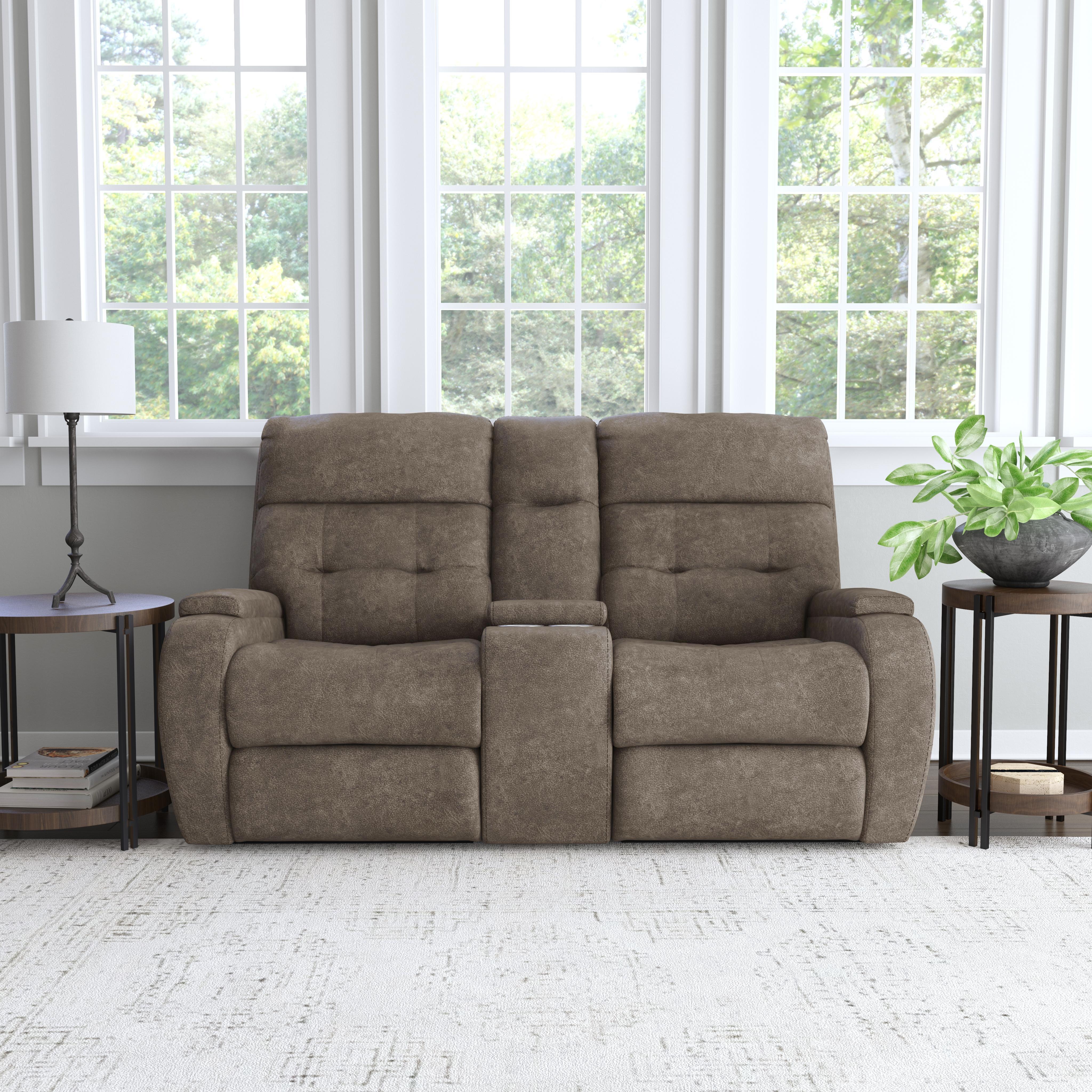 Strait B3906-601H Power Reclining Loveseat with Console & Power Headrests - Image 3