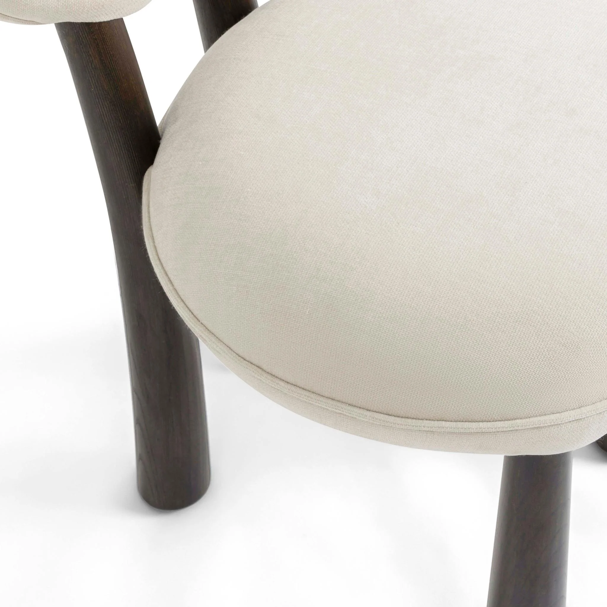 Sulley Cream Perfomance Chenille Dining Chair - Image 6
