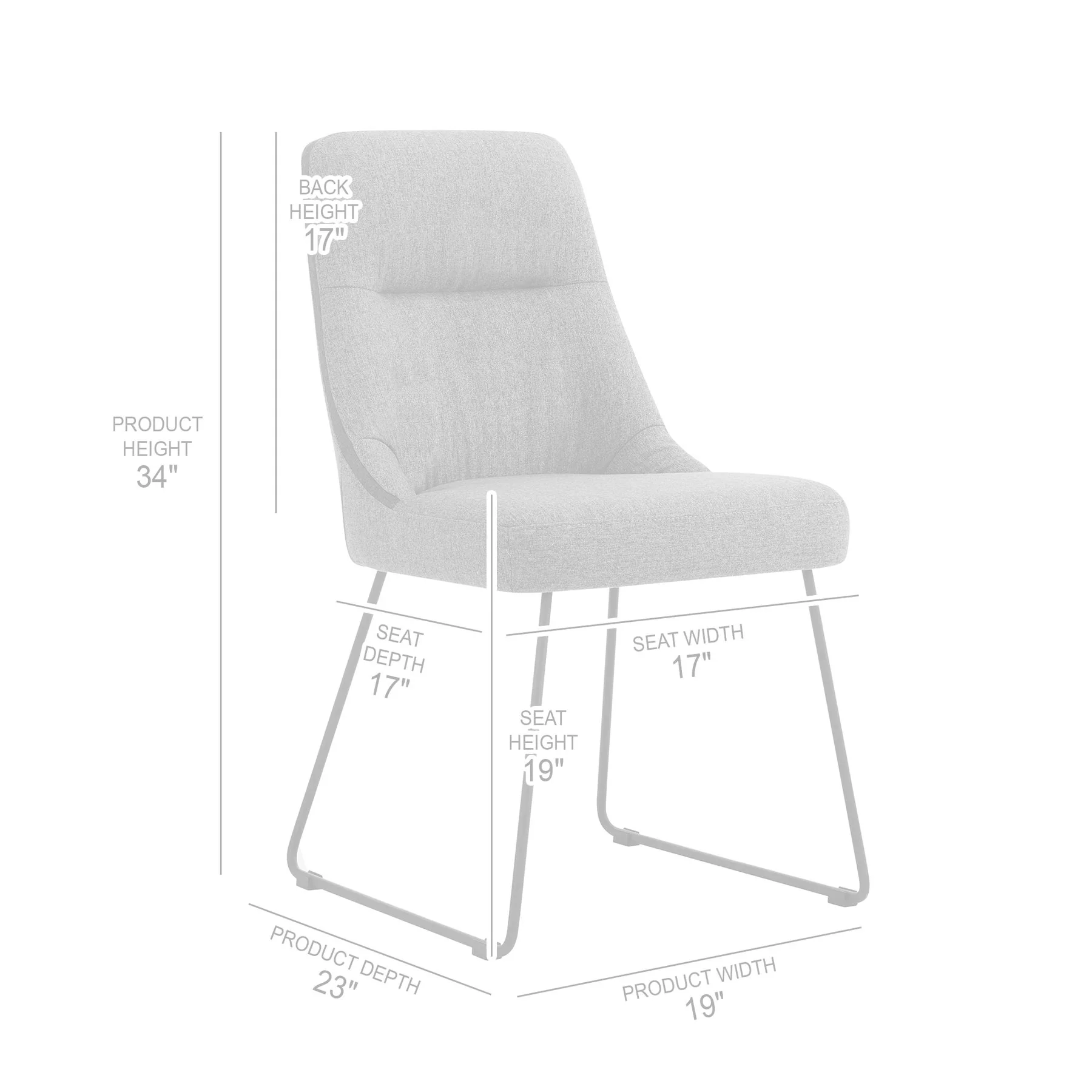 Sunny Swivel Gray Fabric and Metal Dining Room Chairs - Set of 2 - Image 7