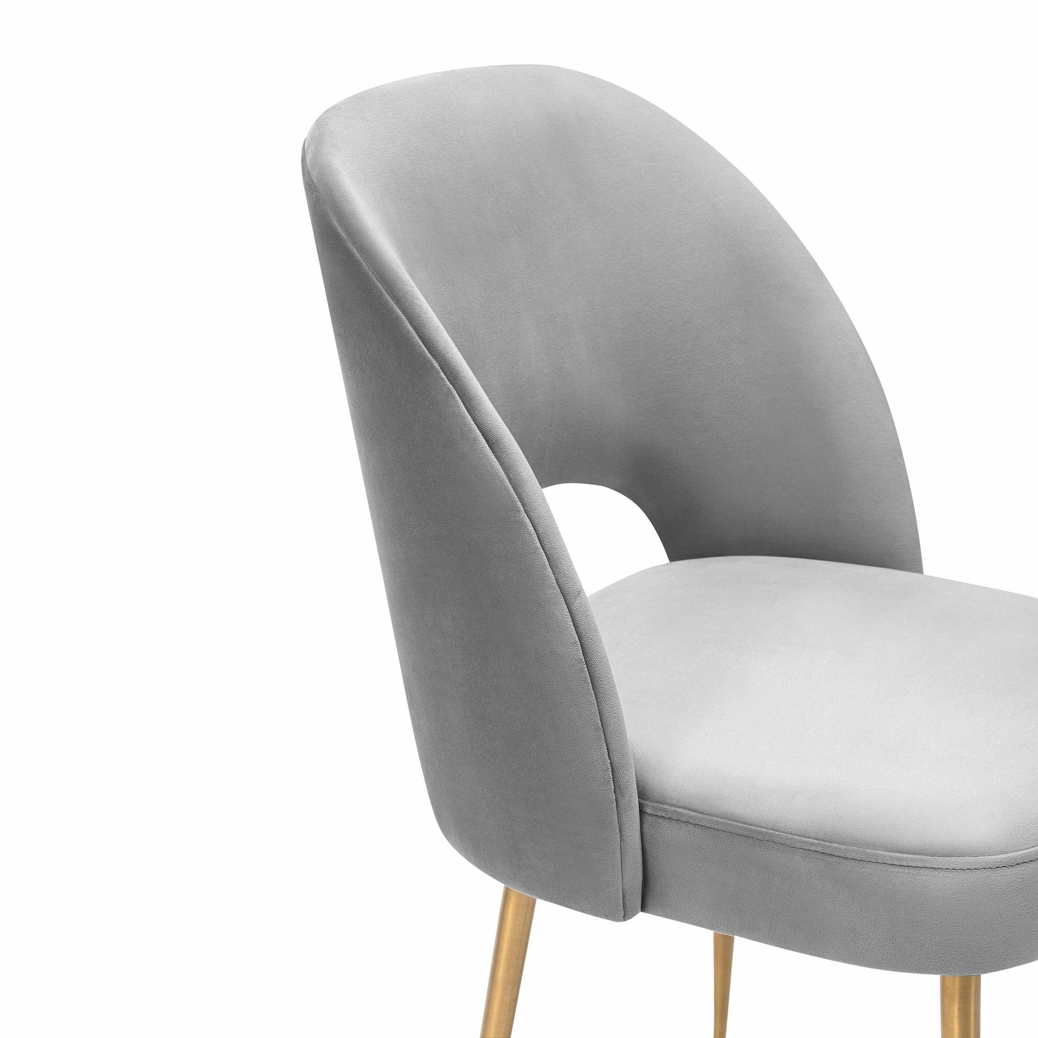 Swell Light Grey Velvet Chair - Image 5