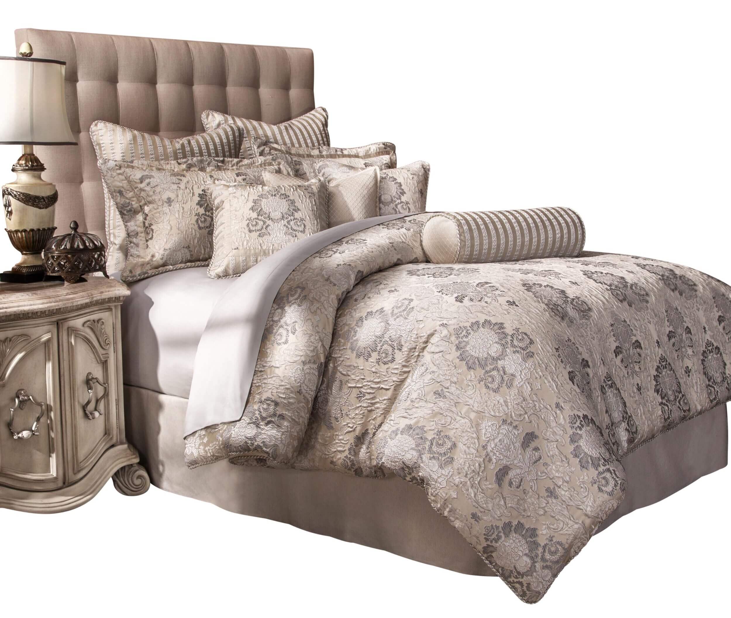 Sycamore Grove 9-Piece Queen Comforter Set - Silver