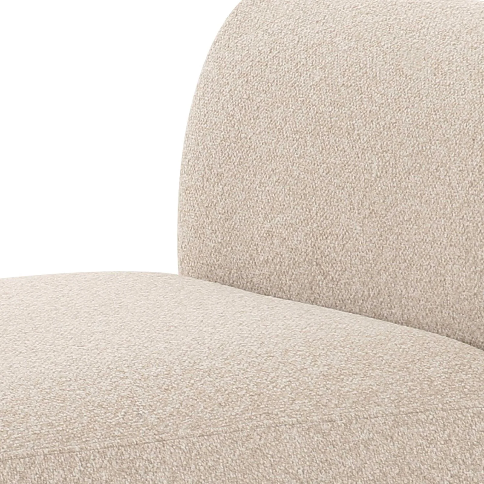 Sylvie Cream Boucle Armless 1-Seater - Image 4