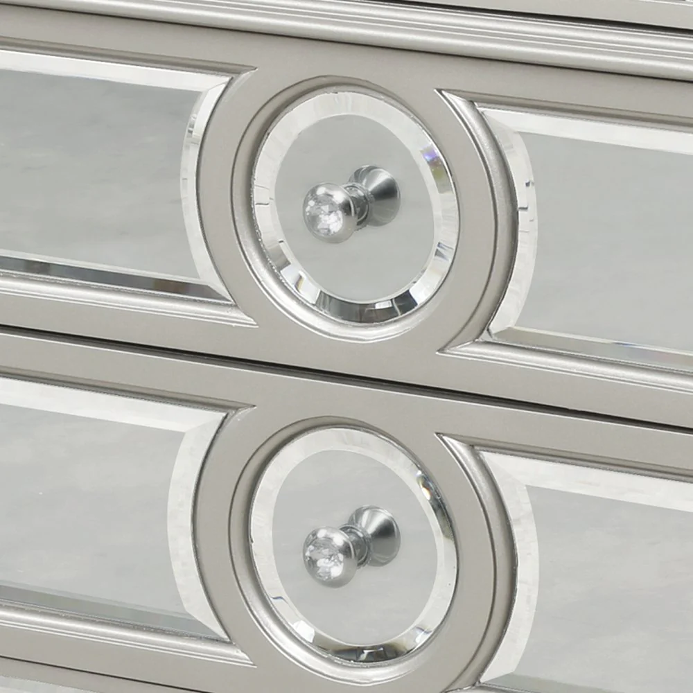 Symphony 4 Pc king Bed Silver - Image 14
