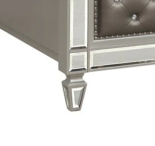 Symphony Queen Bed Silver - Image 4