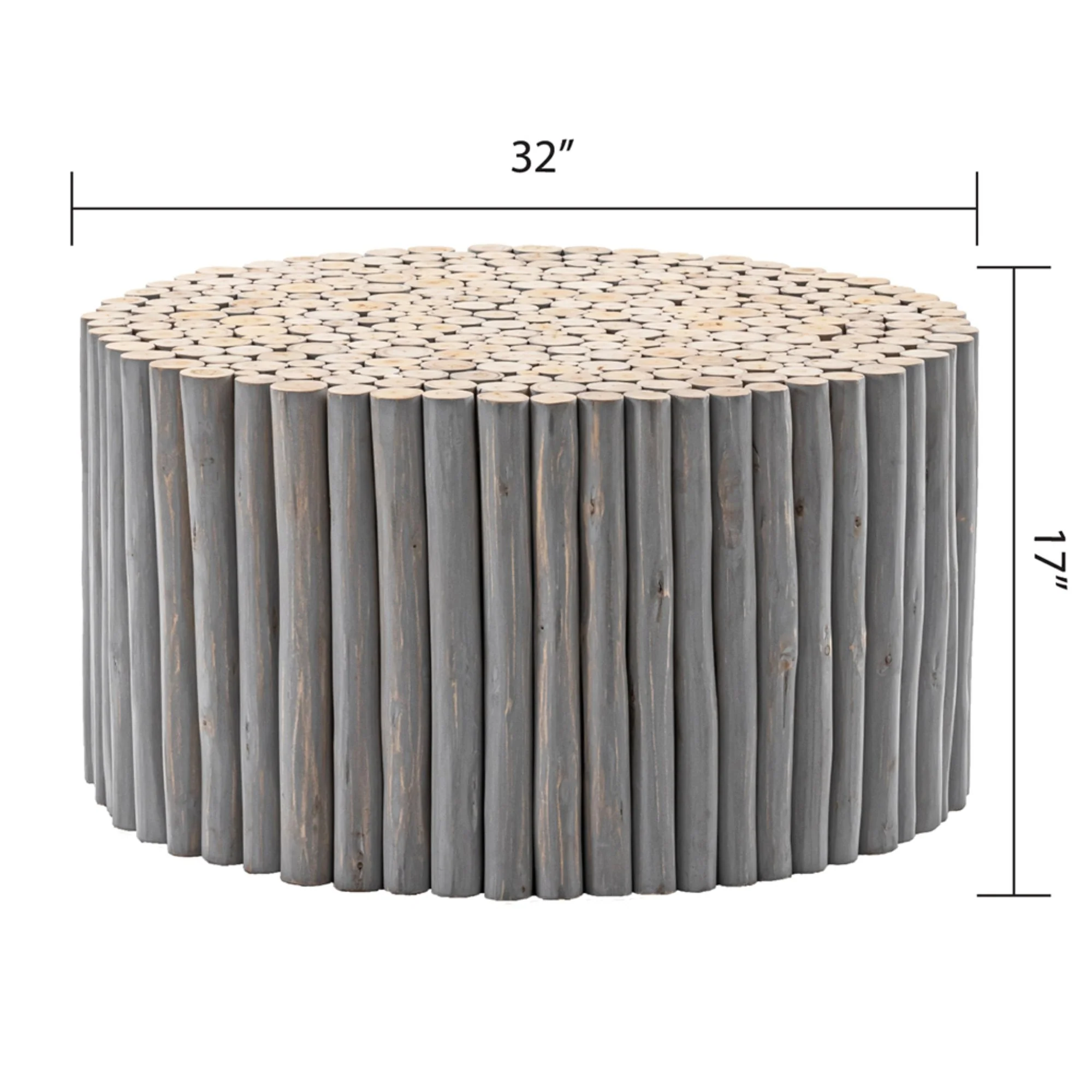 T1009-32 Coffee Table Gray - Image 3