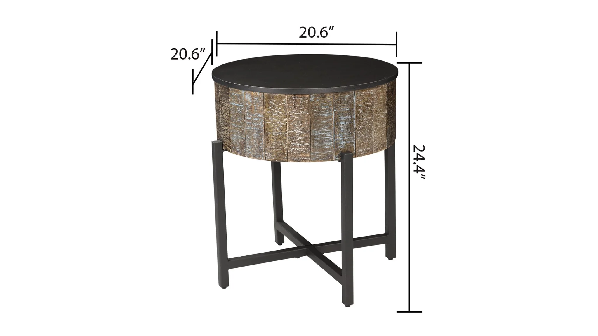 T1216C Coffee Table Rustic Vintage - Image 5