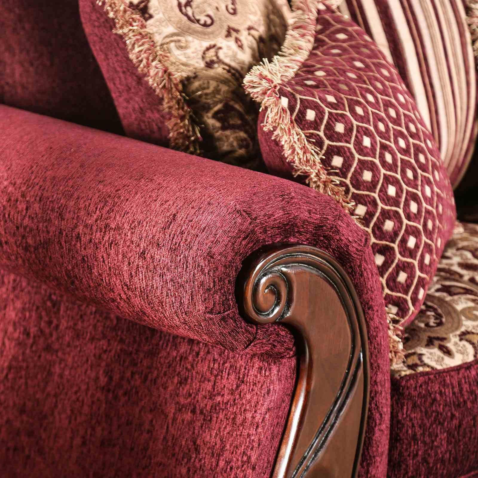 Tabitha Sofa, Wine - Image 5