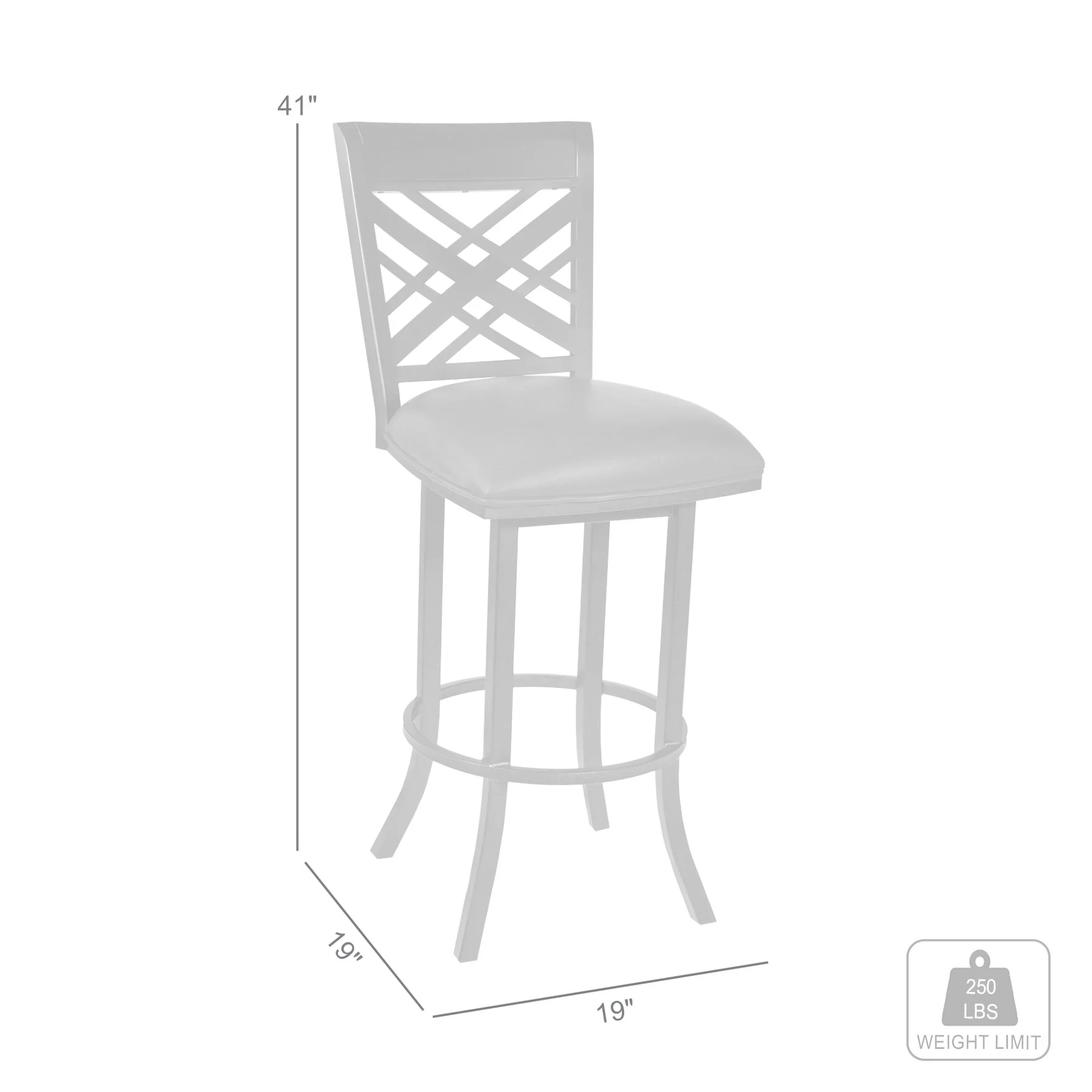 Tahiti 26" Barstool in Auburn Bay finish with Brown Pu upholstery - Image 5