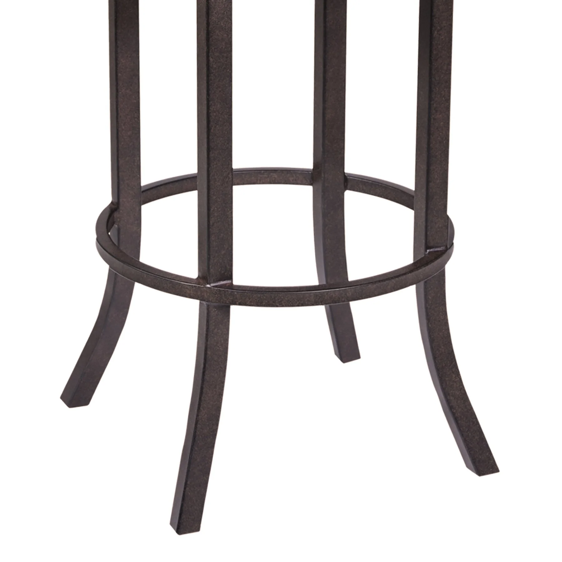 Tahiti 30" Barstool in Auburn Bay finish with Brown Pu upholstery - Image 4