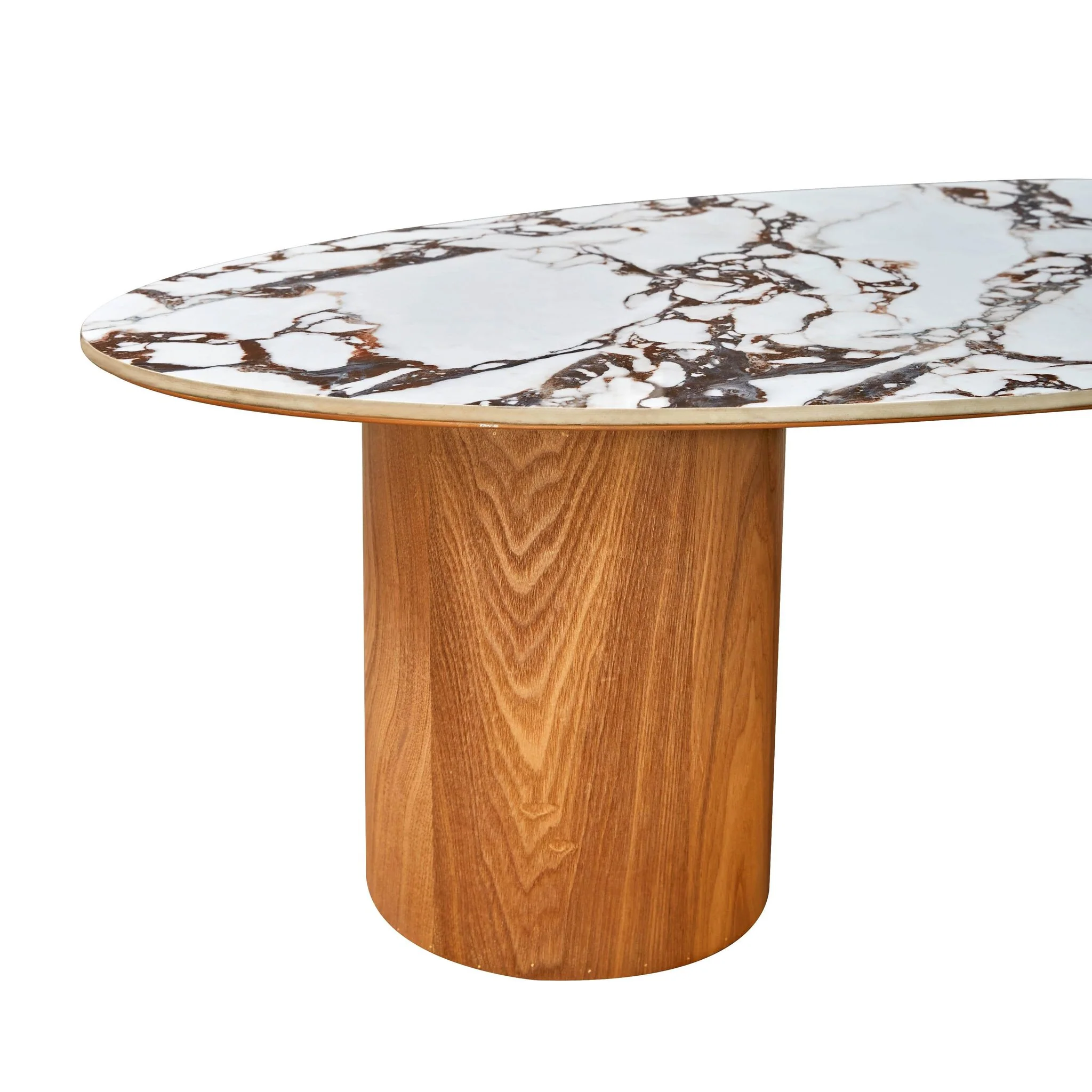 Tamara Marble Ceramic Oval Coffee Table - Image 5