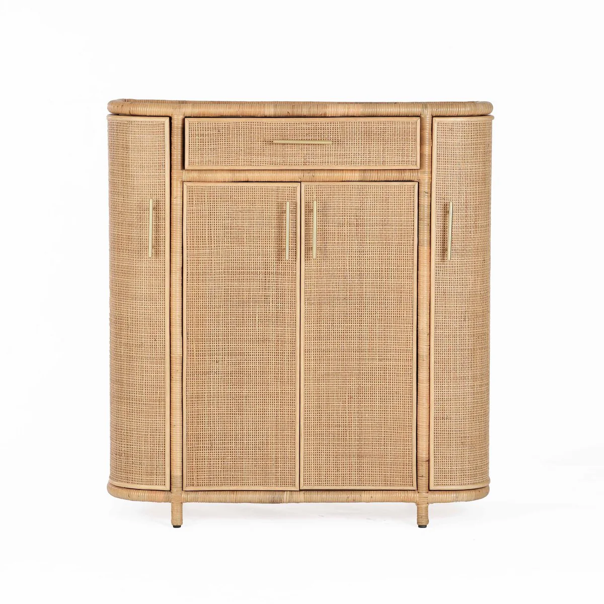 Tarot Natural Rattan Bar Cabinet