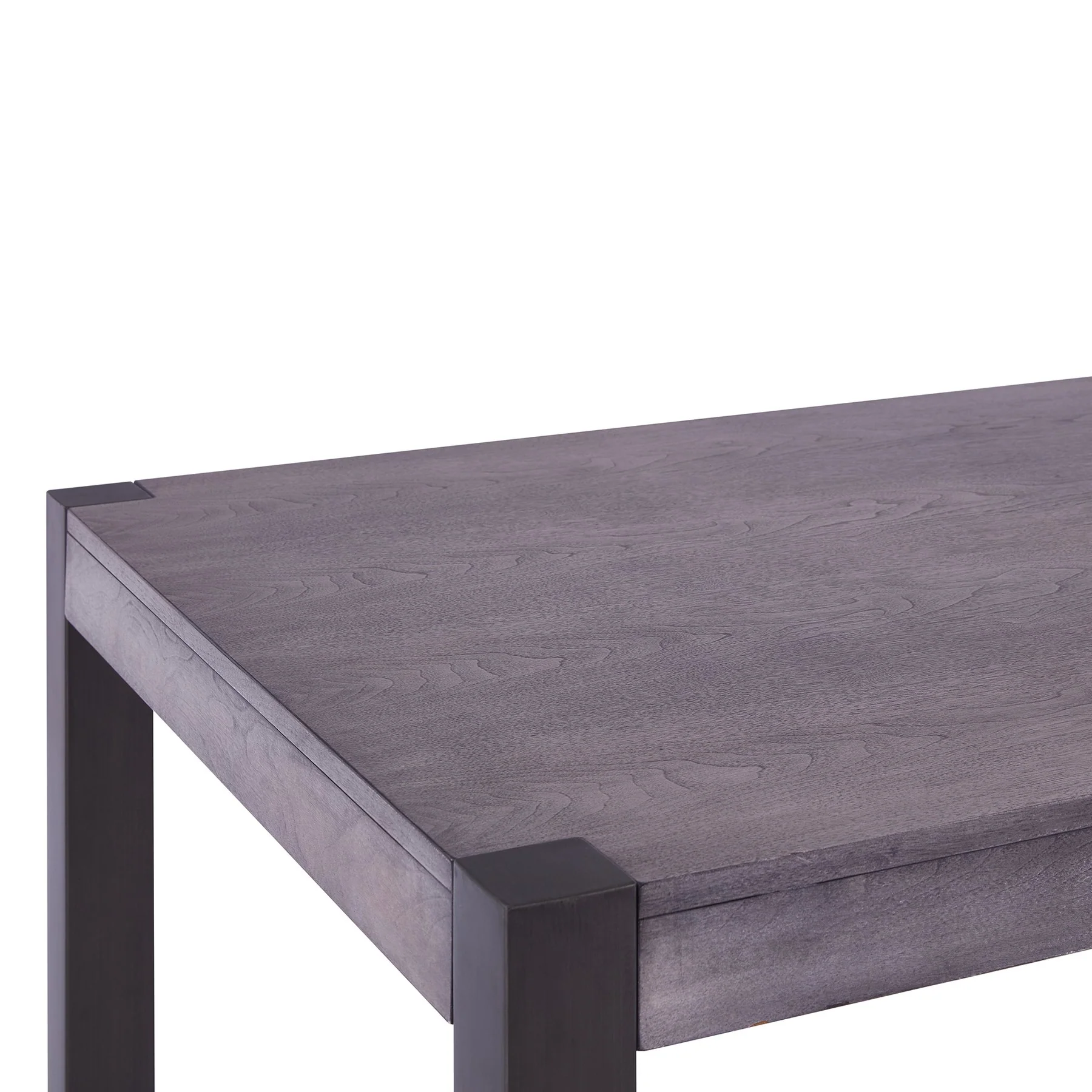 Tatum Contemporary Dining Table in Mineral Finish and Gray Walnut Top - Image 3