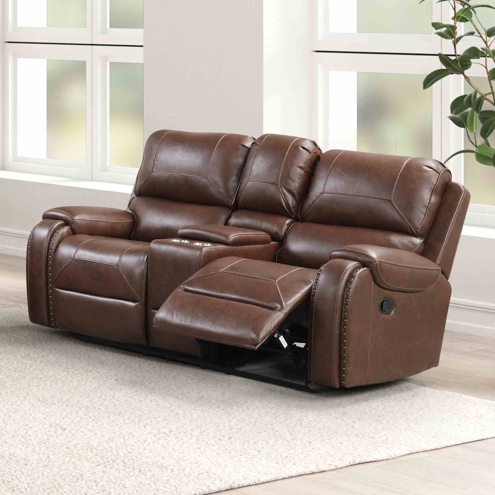 Tepic Loveseat, Brown