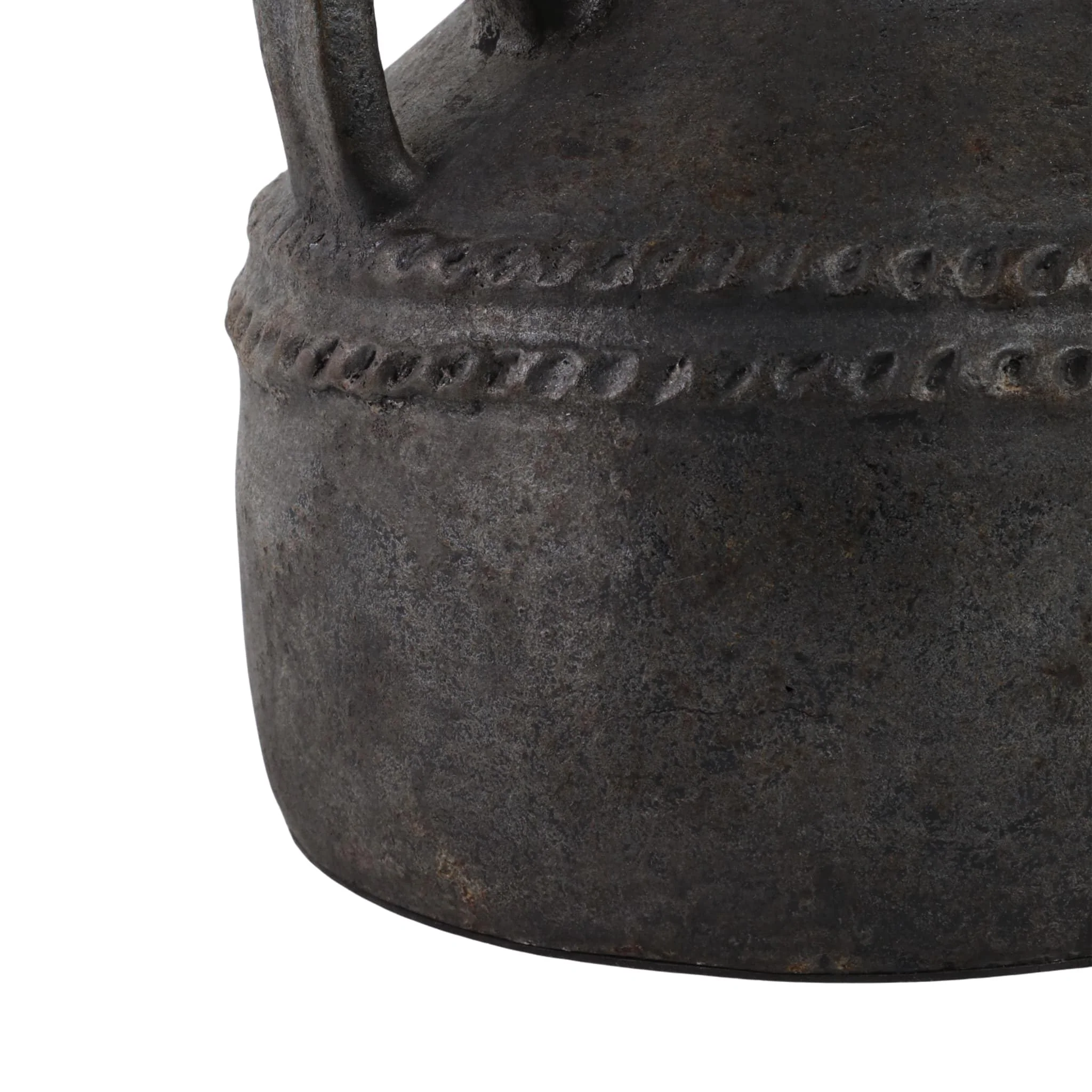 Terracotta, 12" Triple Handle Jug, Black - Image 5