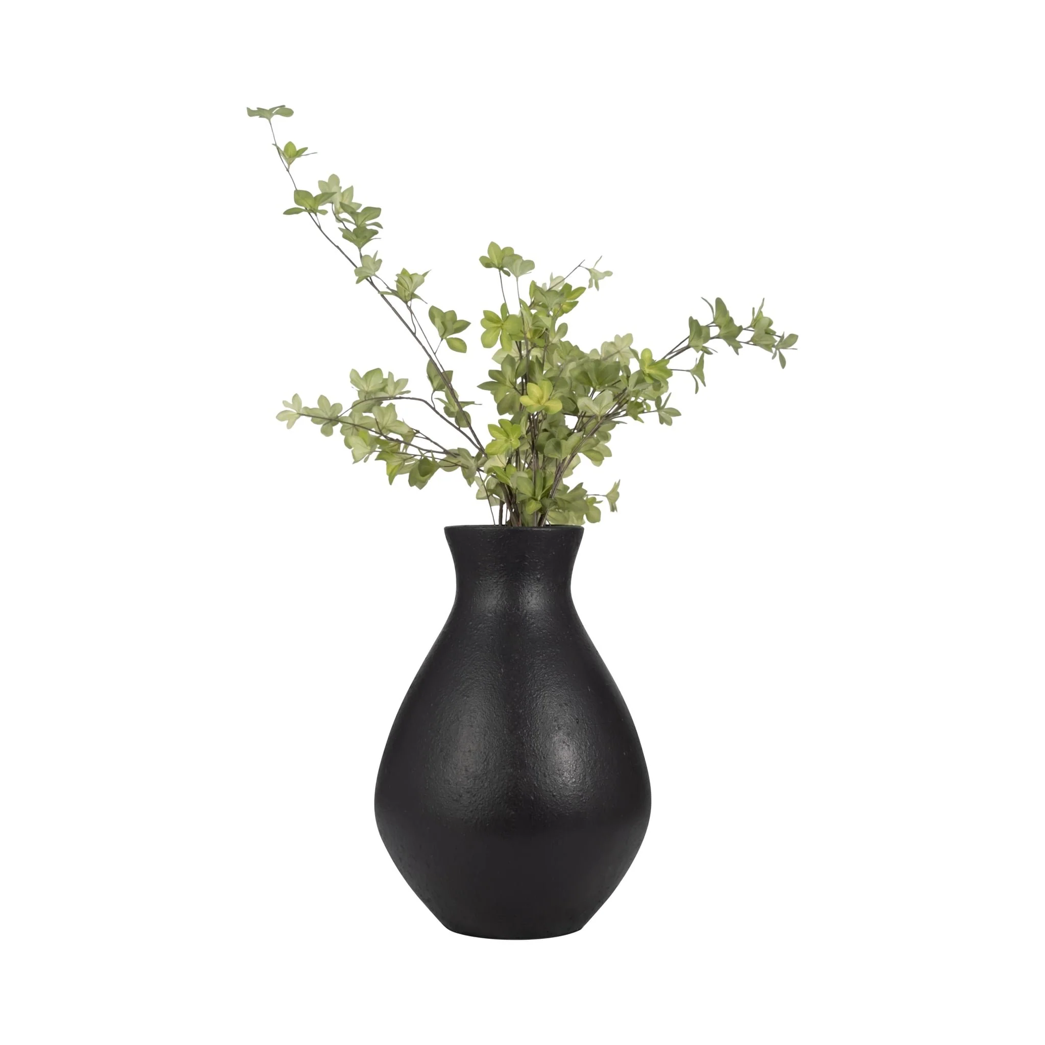 Terracotta, 18" Organic Vase, Black - Image 2