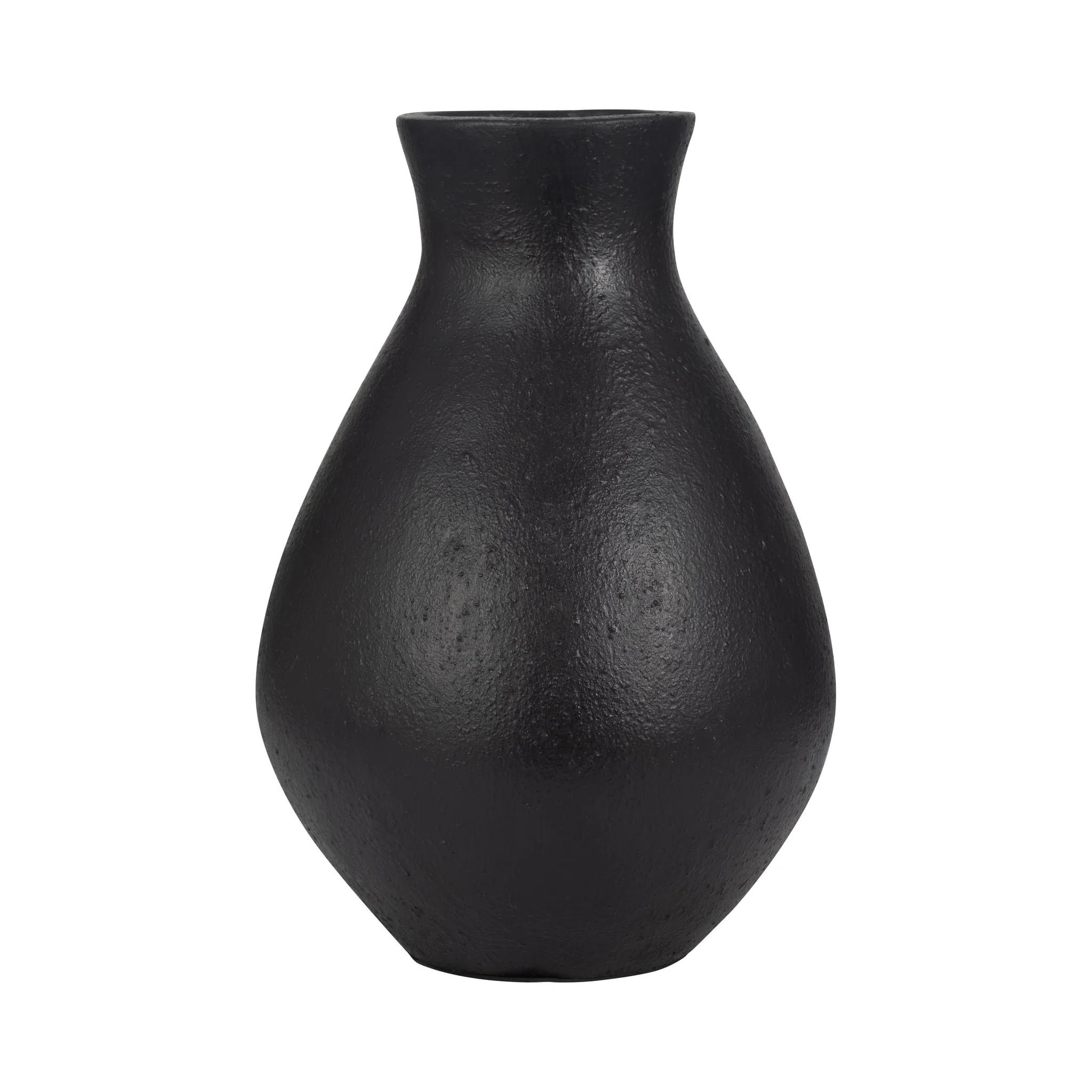 Terracotta, 18" Organic Vase, Black - Image 3