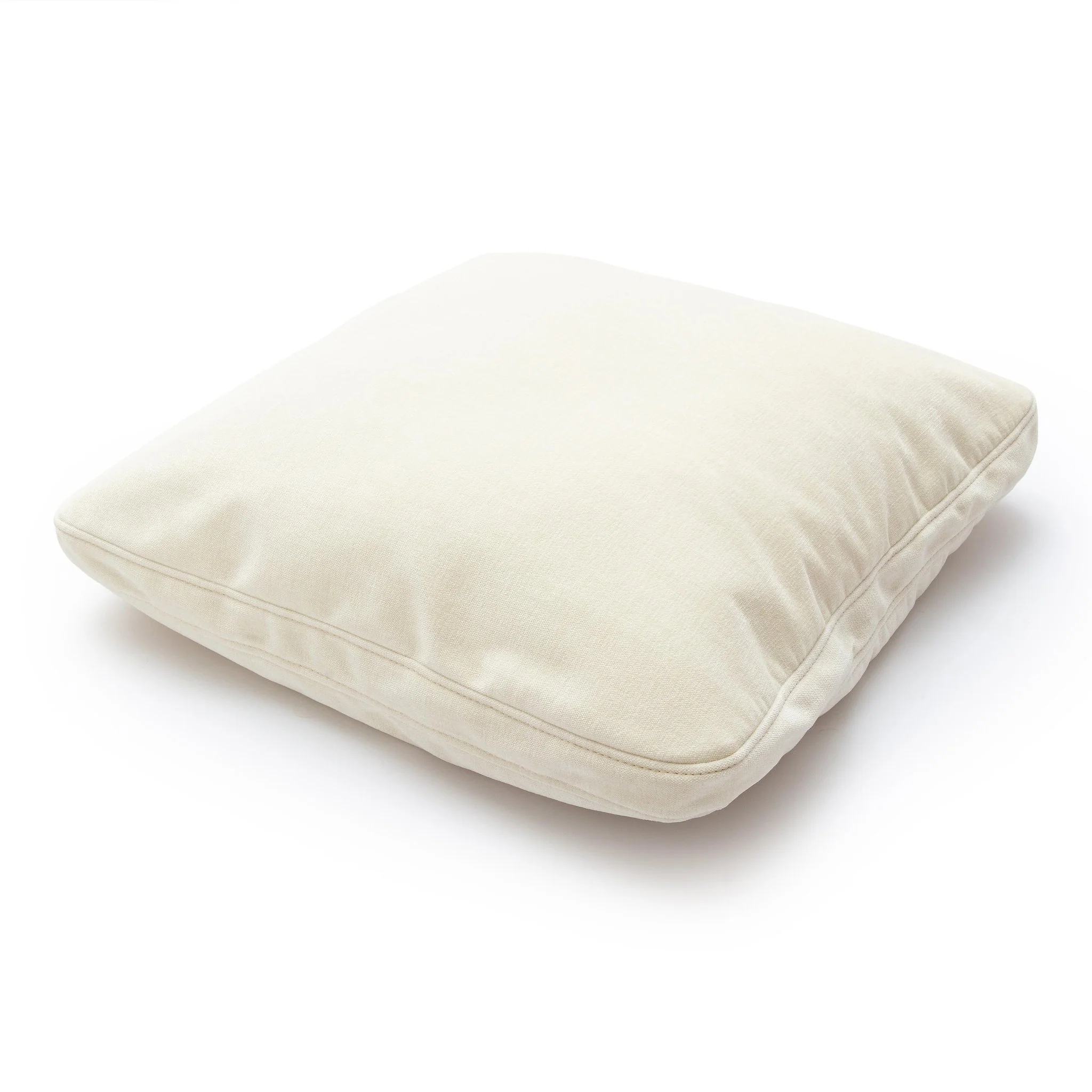 Tipsy Cream Chenille 24 x 24 inch Square Floppy Pillow - Image 3