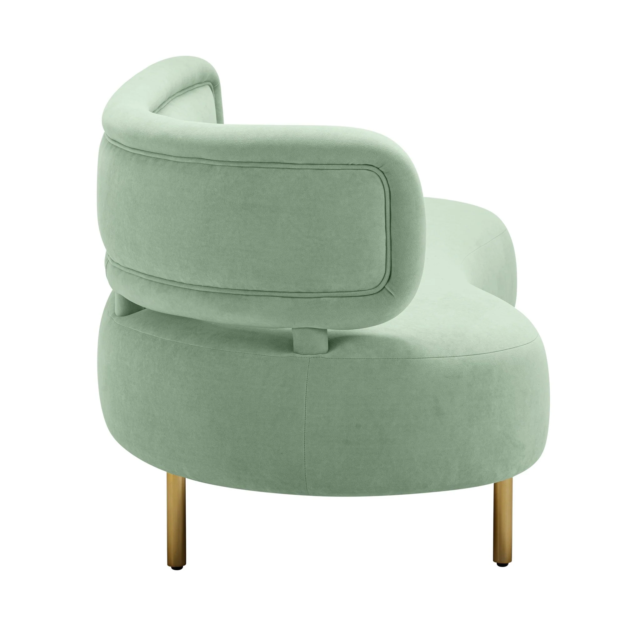 Tischa Mint Green Velvet Sofa - Image 6