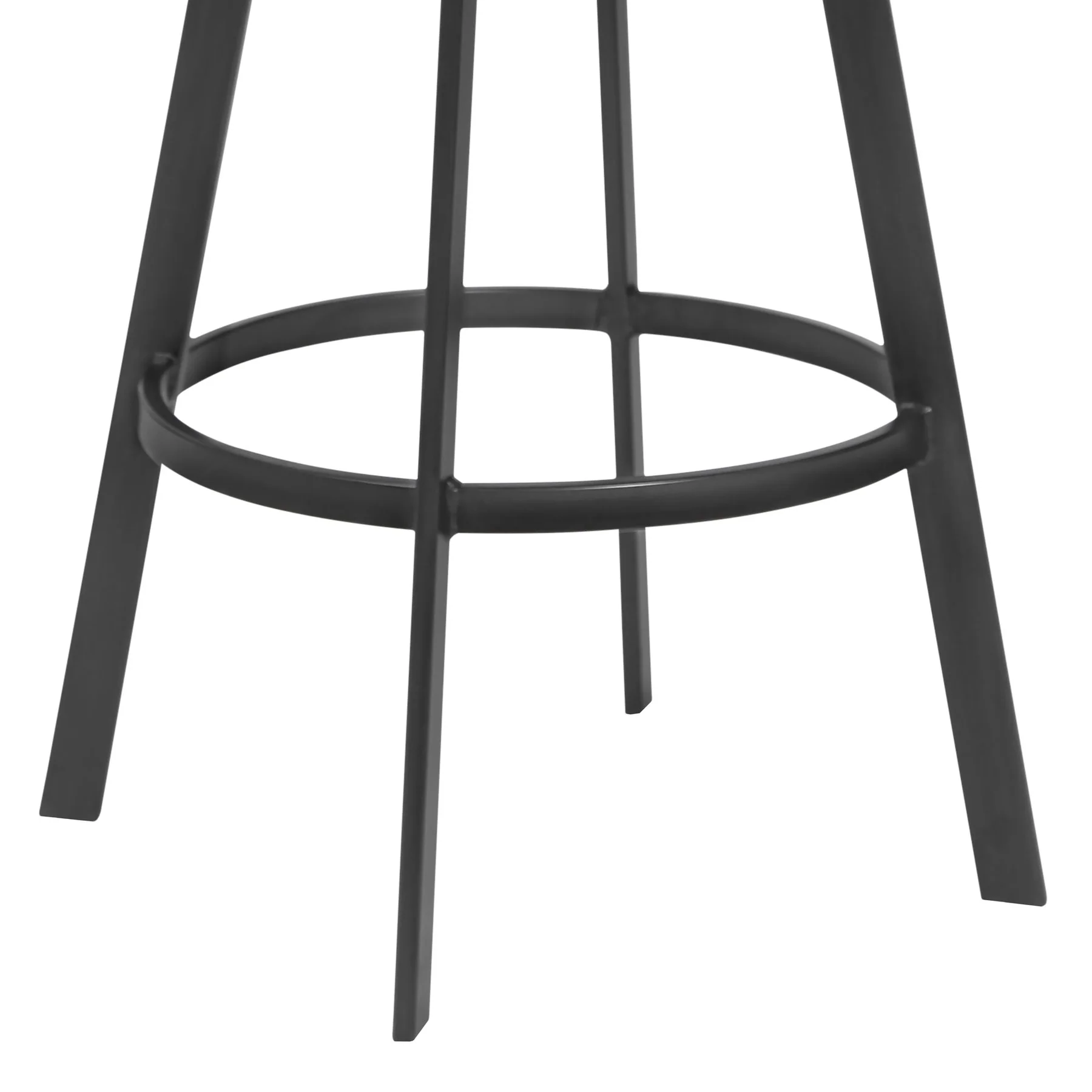 Topeka 26" Counter Height Barstool in Mineral Finish and Walnut Wood Seat - Image 3